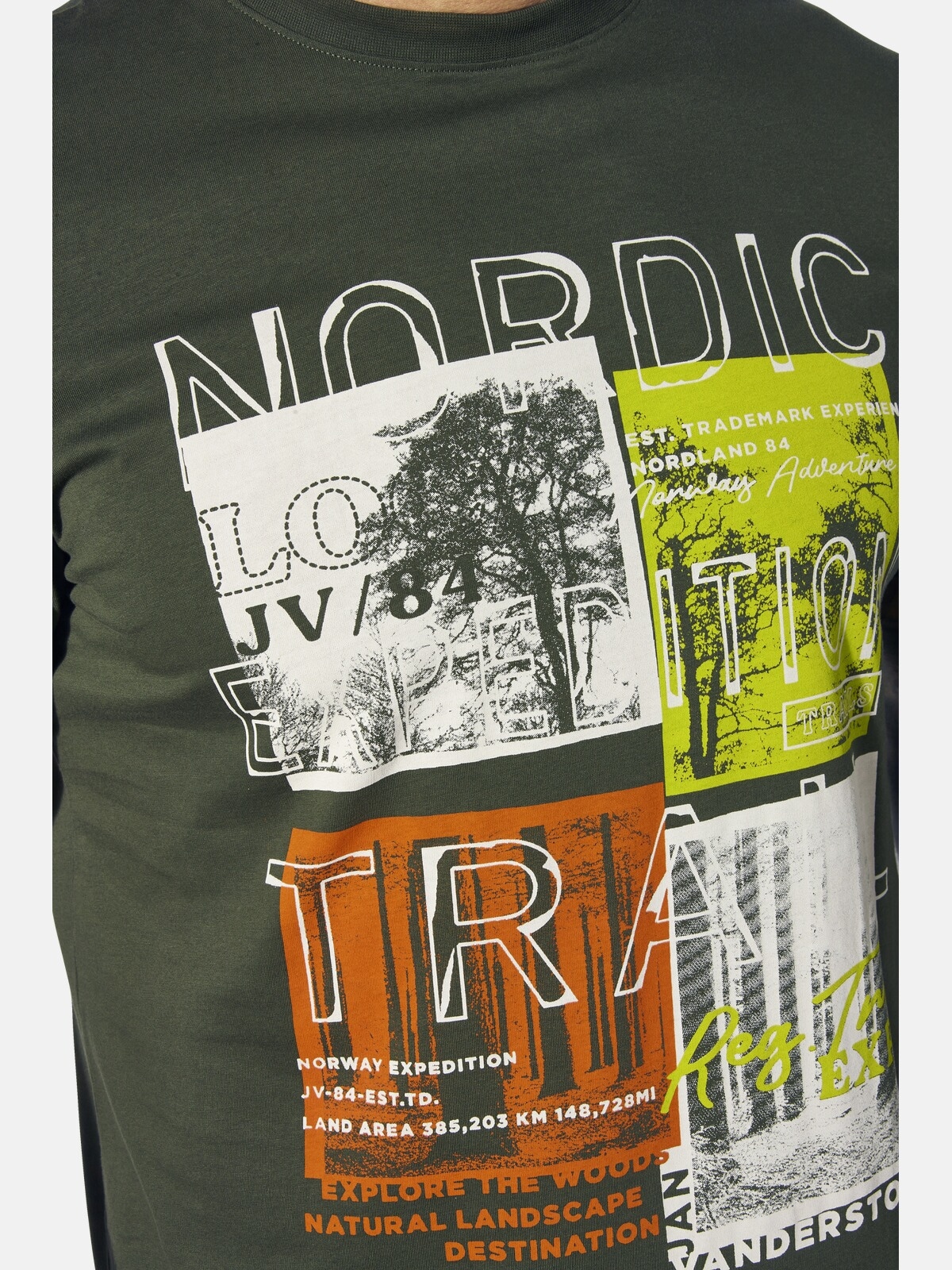 Jan Vanderstorm Rundhalsshirt »T-Shirt TANDRUP«, (1 tlg.), aus luftiger Baumwolle