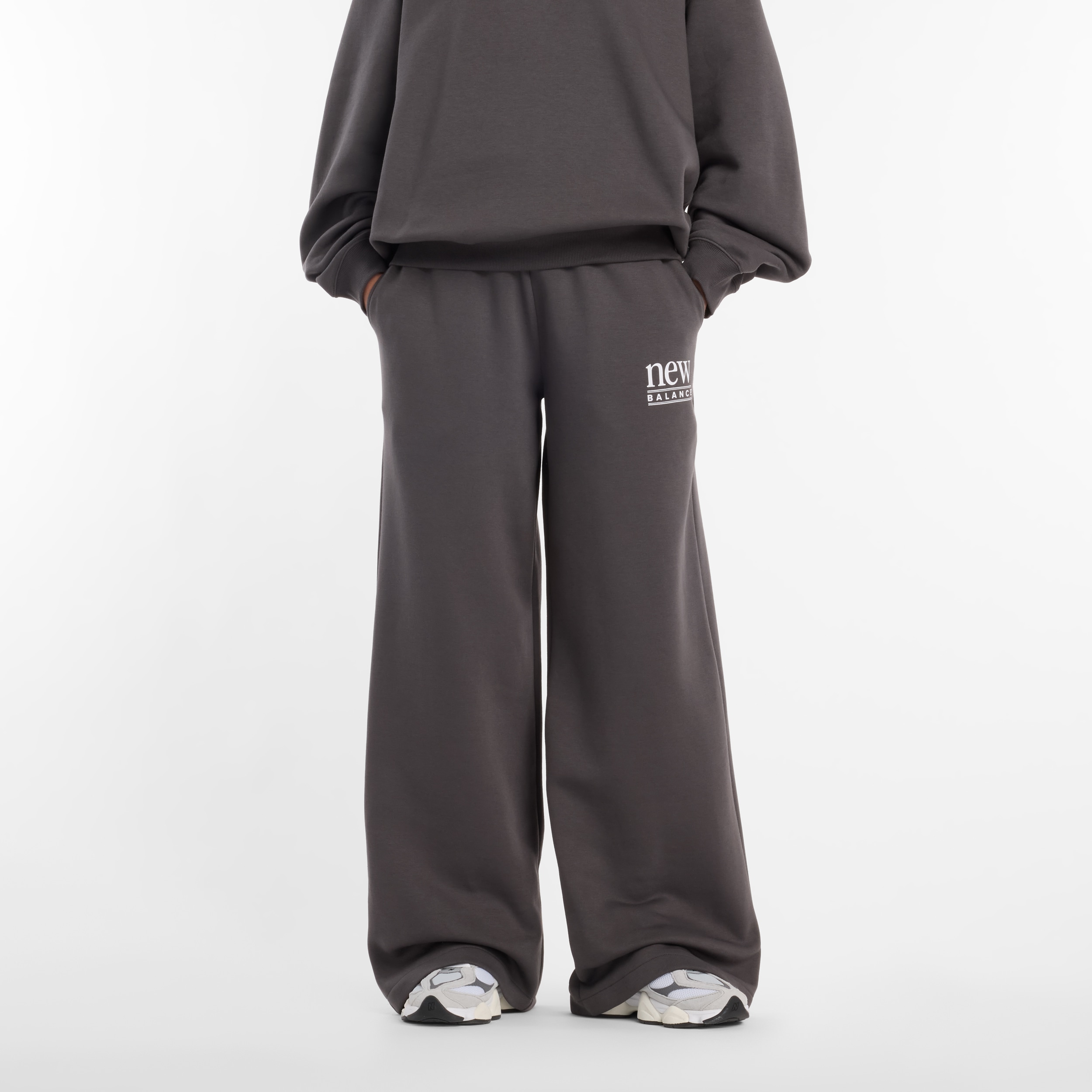 New Balance Jogginghose mit Kordelverschluss, aus Baumwolle und Polyester, bequeme Passform