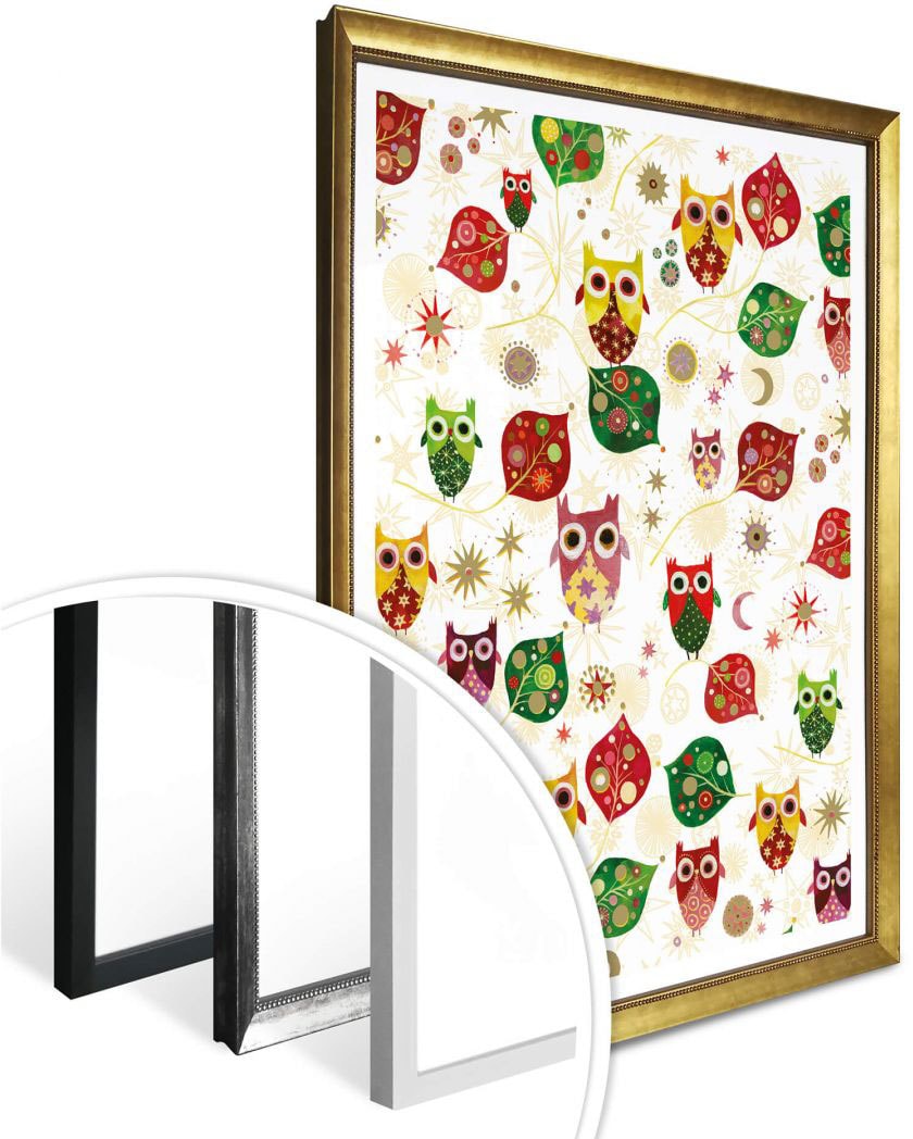 Wall-Art Poster »Märchen Wandbilder | (1 Wandposter Bild, Orient BAUR Wandbild, Vögel, St.), Eule«, bestellen Poster