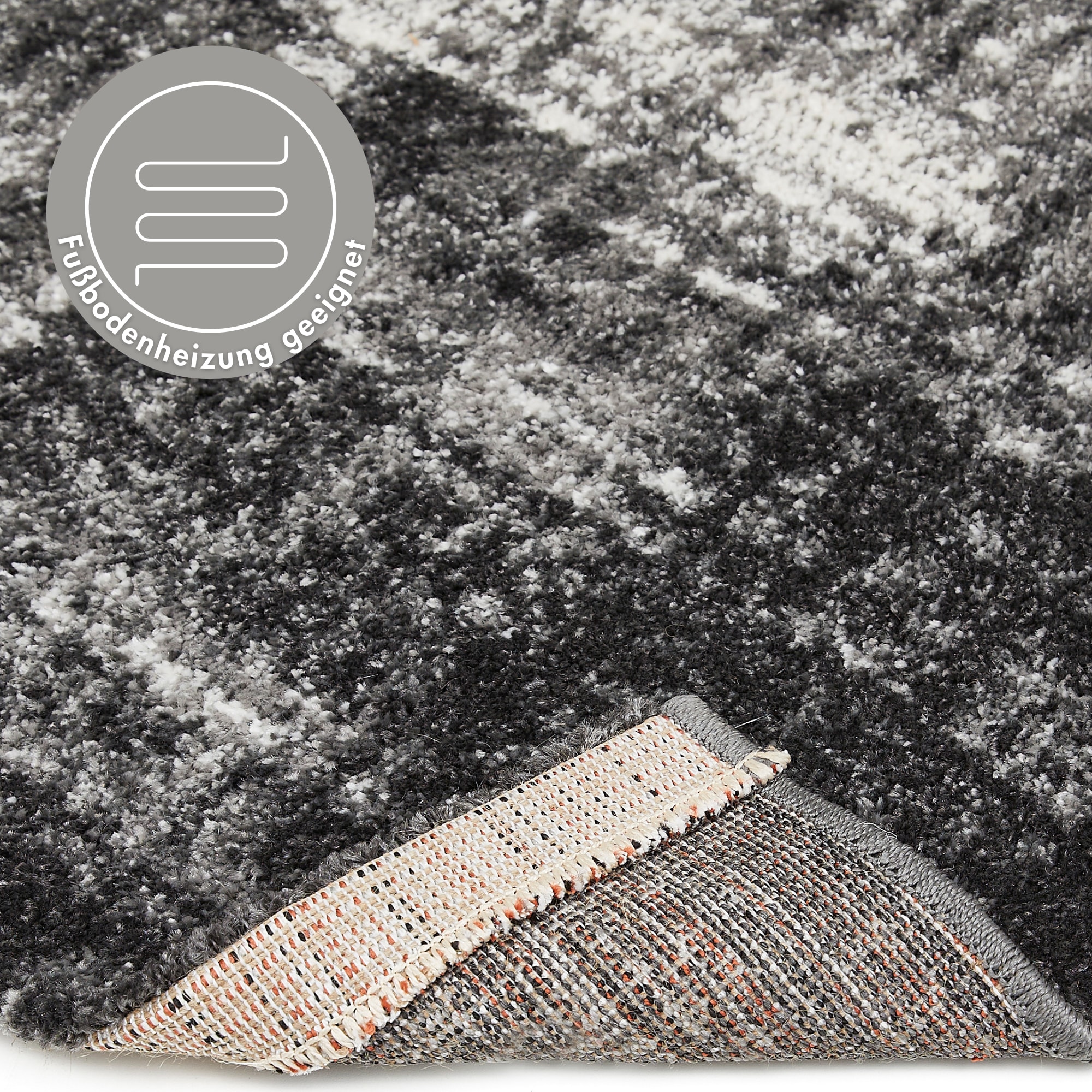 Andiamo Teppich »Campos«, rechteckig, 10 mm Höhe, Kurzflor, modernes Design, Wohnzimmer