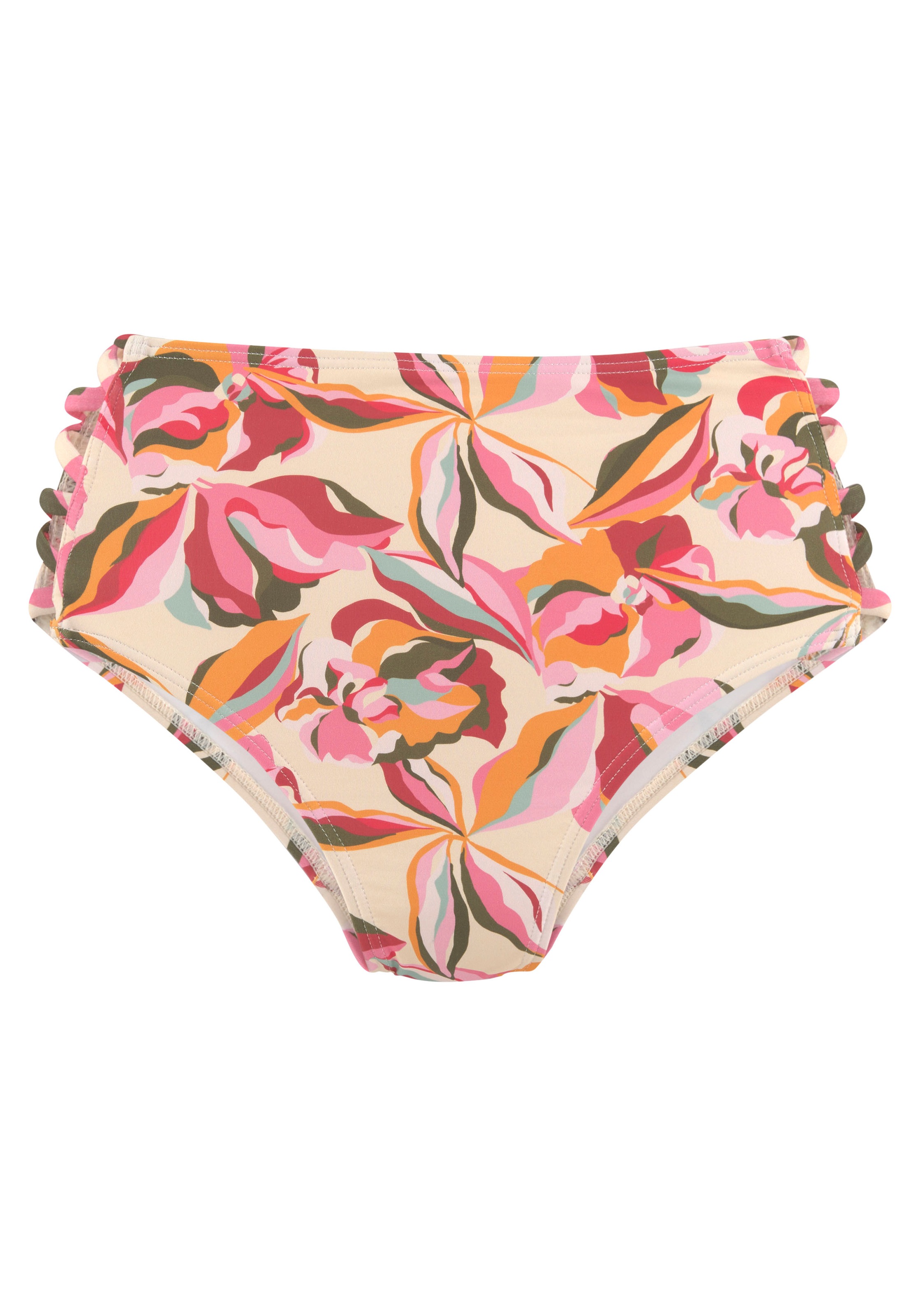 s.Oliver Highwaist-Bikini-Hose "Bauhinia" mit seitlich gekreuzten Bändern günstig online kaufen