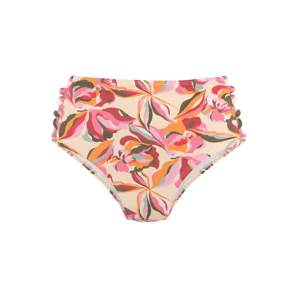 s.Oliver Highwaist-Bikini-Hose »Bauhinia«, mit seitlich gekreuzten Bändern