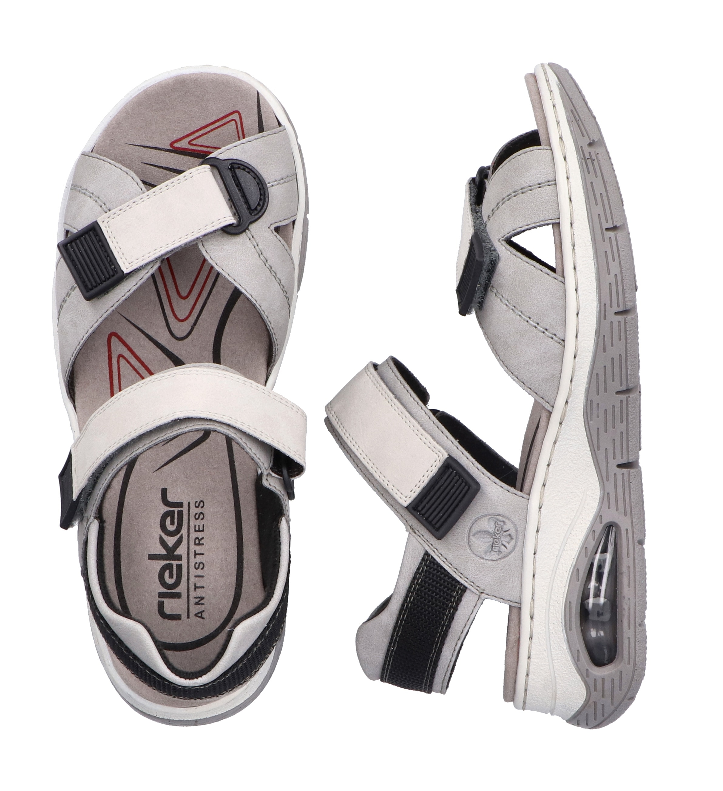 Rieker Trekkingsandale, Outdoorsandale, Sommerschuh, Klettschuh mit Rieker Air-Funktion