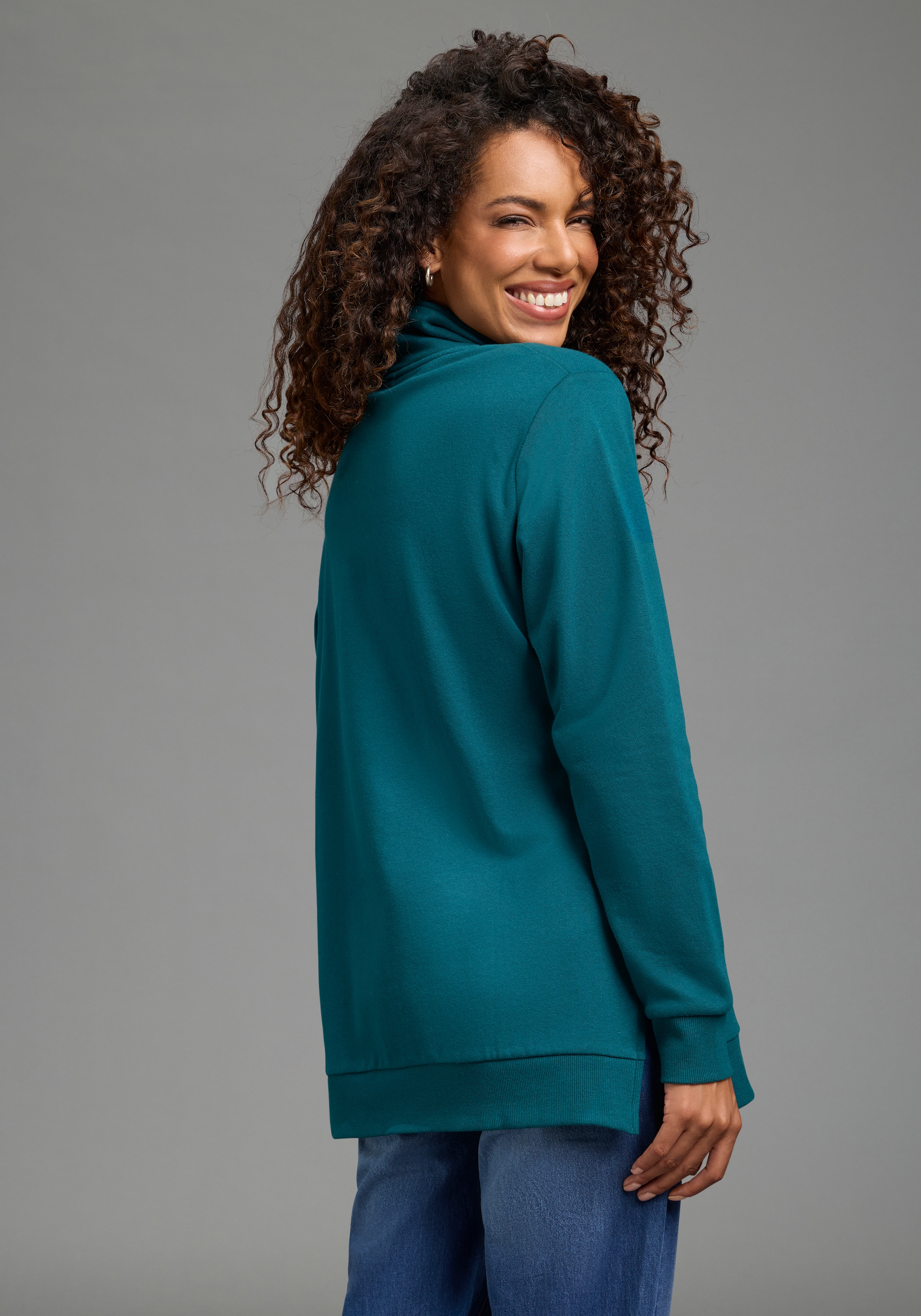 Laura Scott Longsweatshirt , in großen Größen verfügbar
