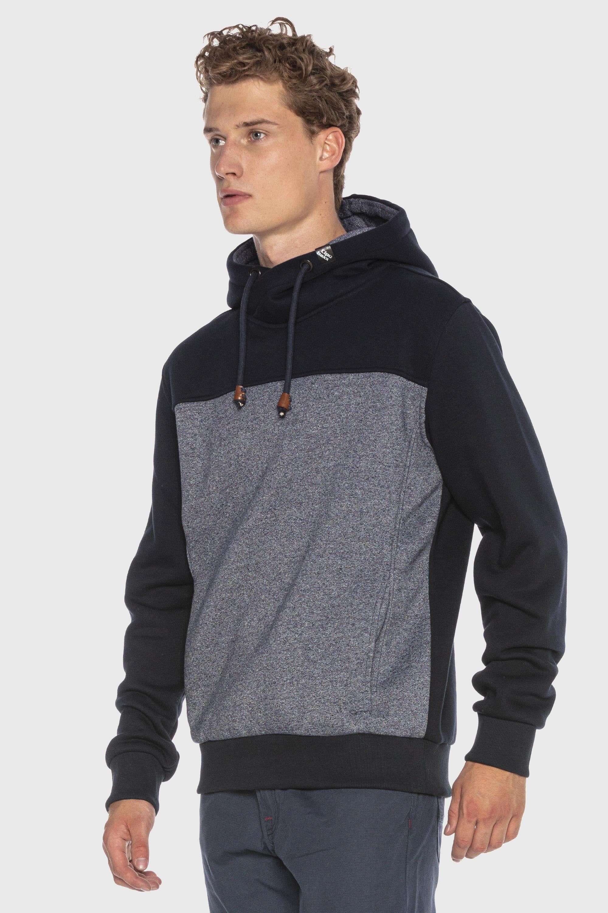 Cipo & Baxx Kapuzenpullover »Sweatshirts«, (1 tlg.), im Kontrast-Look