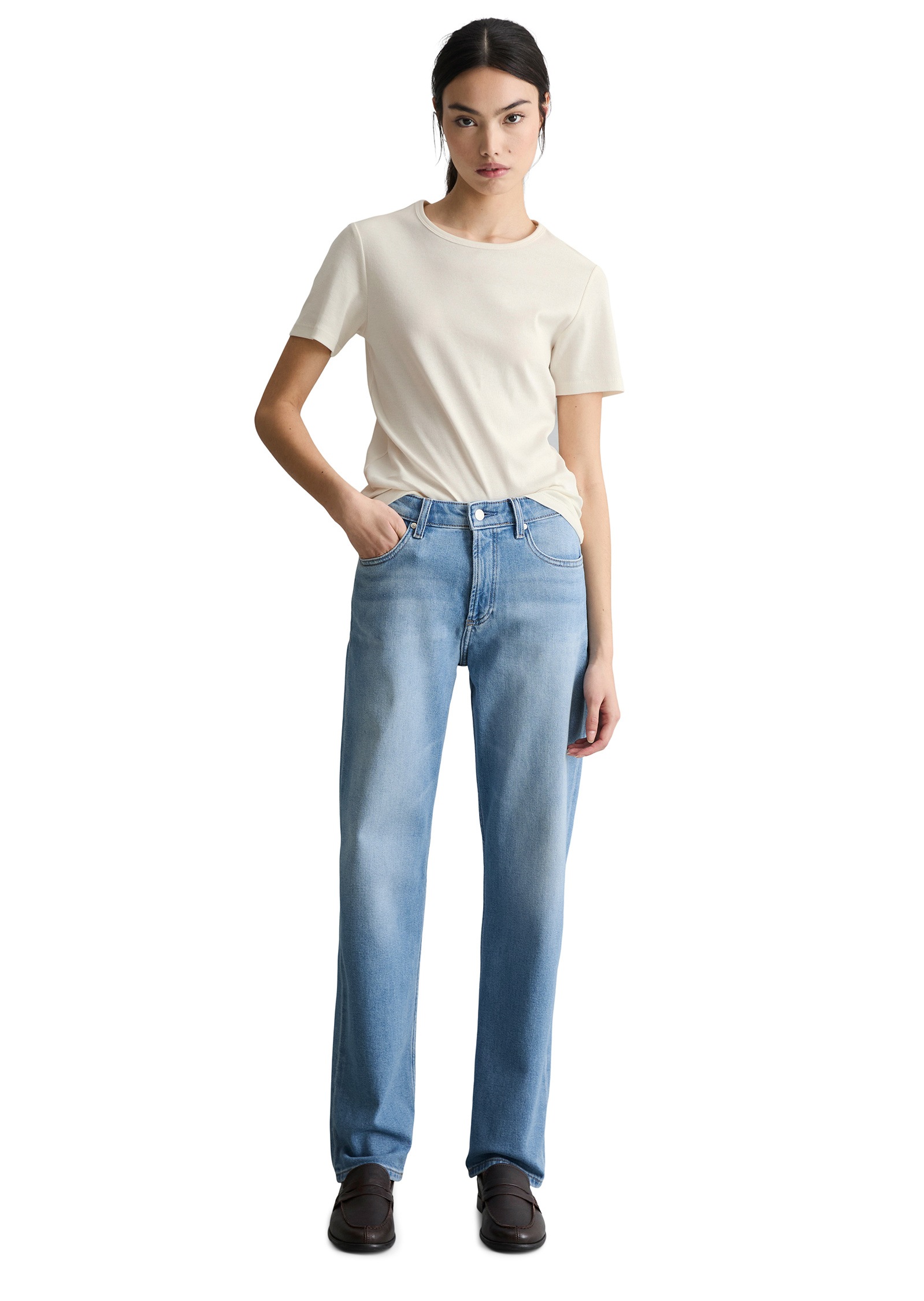Marc O'Polo DENIM Regular-fit-Jeans »aus weichem Organic Cotton-Lyocell-Mix«