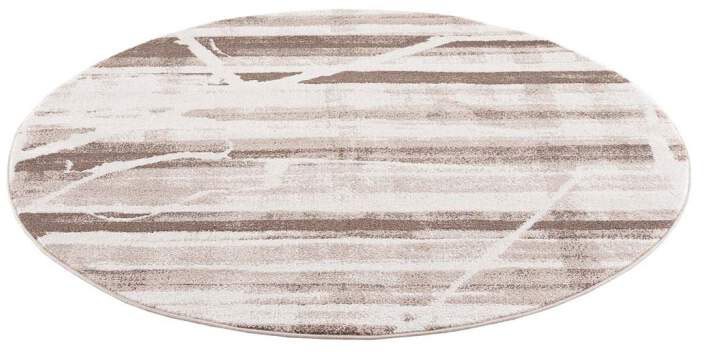 Carpet City Teppich "Moda" rund 11 mm Höhe Kurzflor, Streifen-Muster, Weich günstig online kaufen