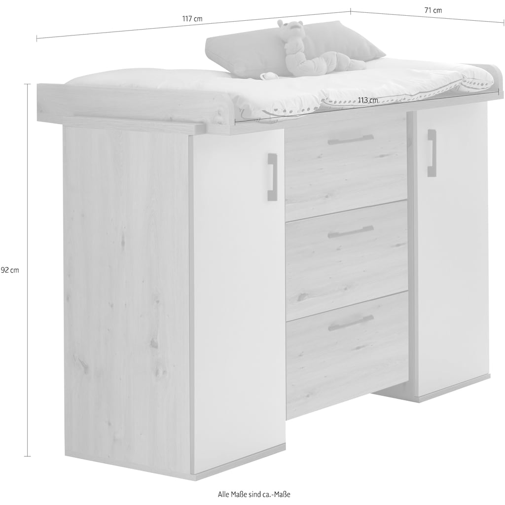 Mäusbacher Wickelkommode »Cindy«, bis 50 kg, umbaufähig zur Kommode, 117 cm