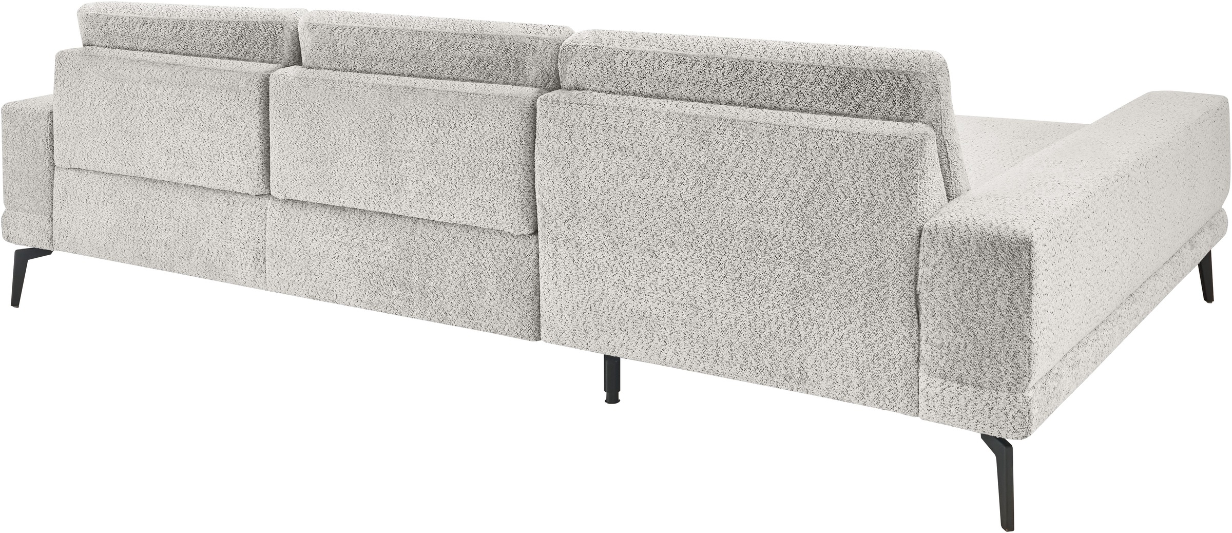 set one by Musterring Ecksofa »SO 3600«, Metallfuß schwarz in zwei Höhen, verschiedene Farben, B 293 x T 180 cm