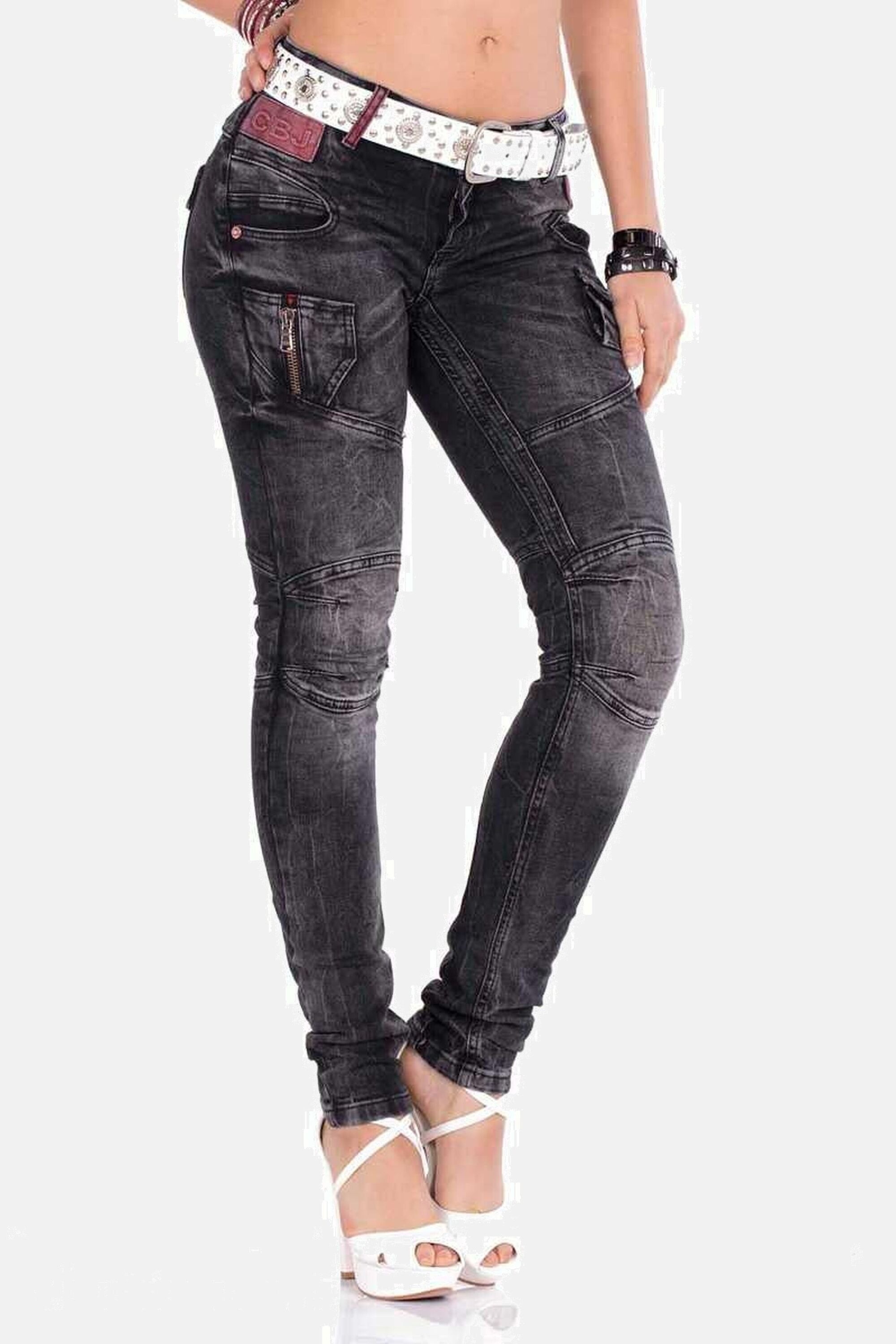 Cipo & Baxx Slim-fit-Jeans »Jeans«, mit modischen Ziernähten, WD358