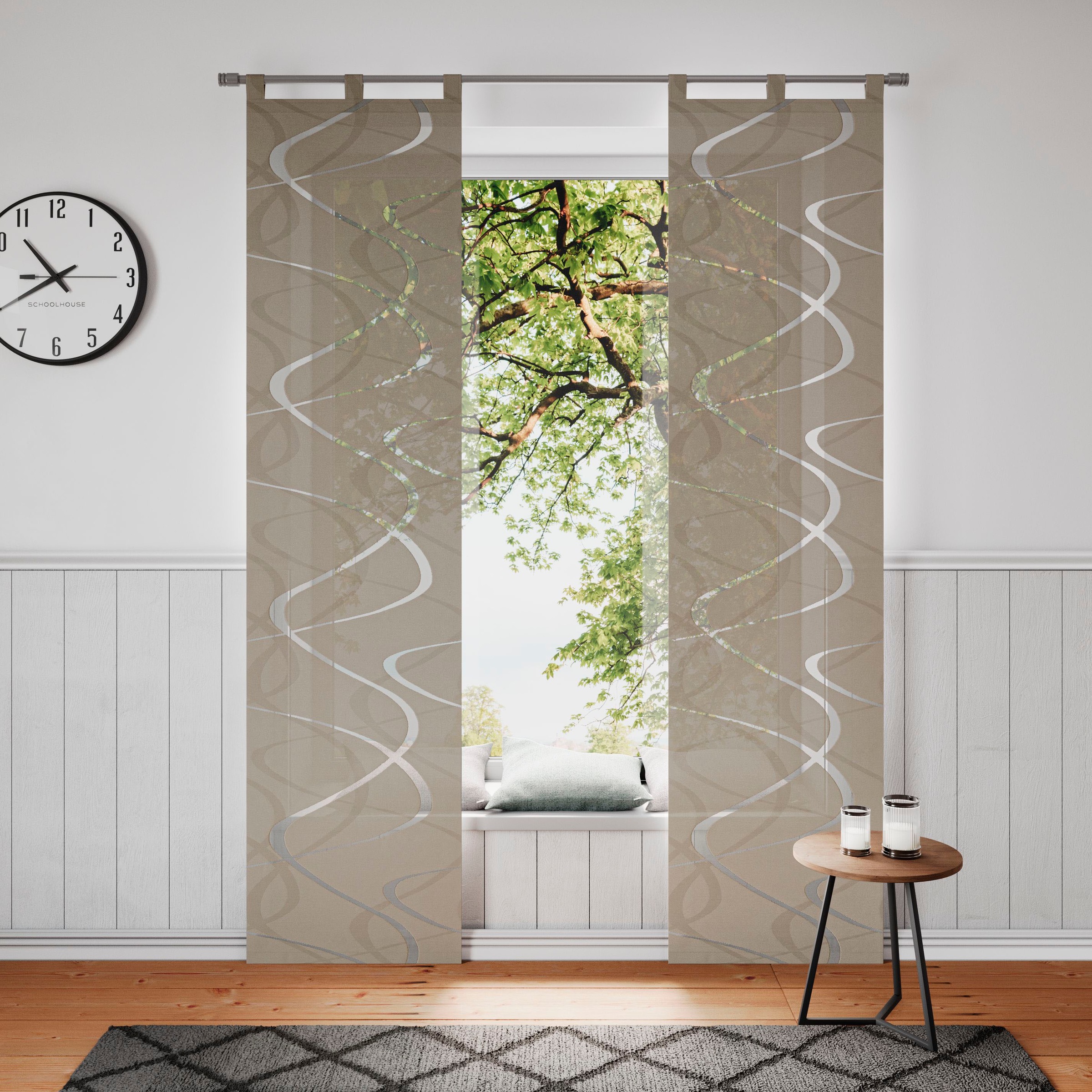 Neutex for you Schiebegardine "Pelotas" Schlaufen 1 Stk. tlg. inkl. Beschwe günstig online kaufen