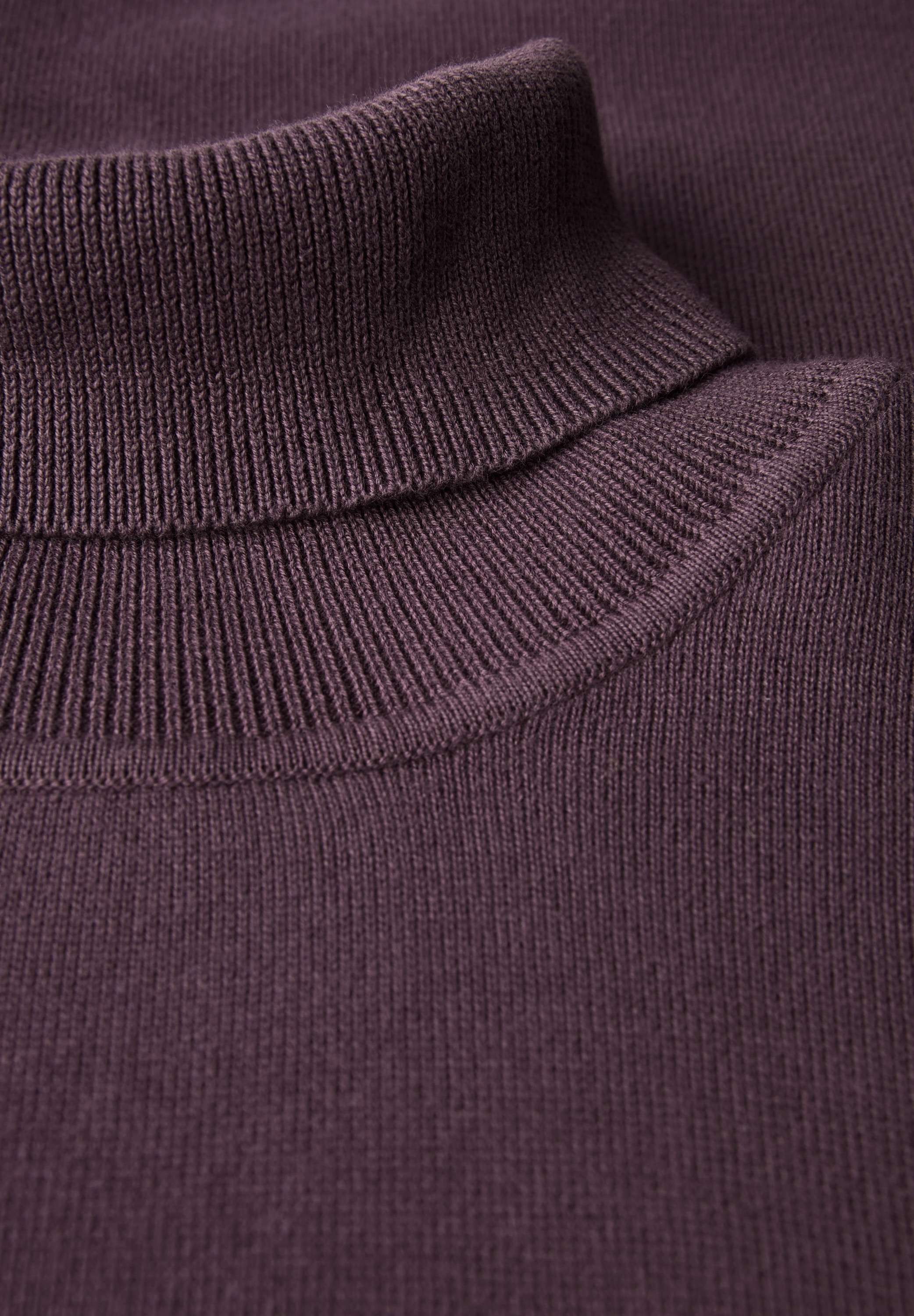 STREET ONE MEN Rollkragenpullover, aus reiner Baumwolle