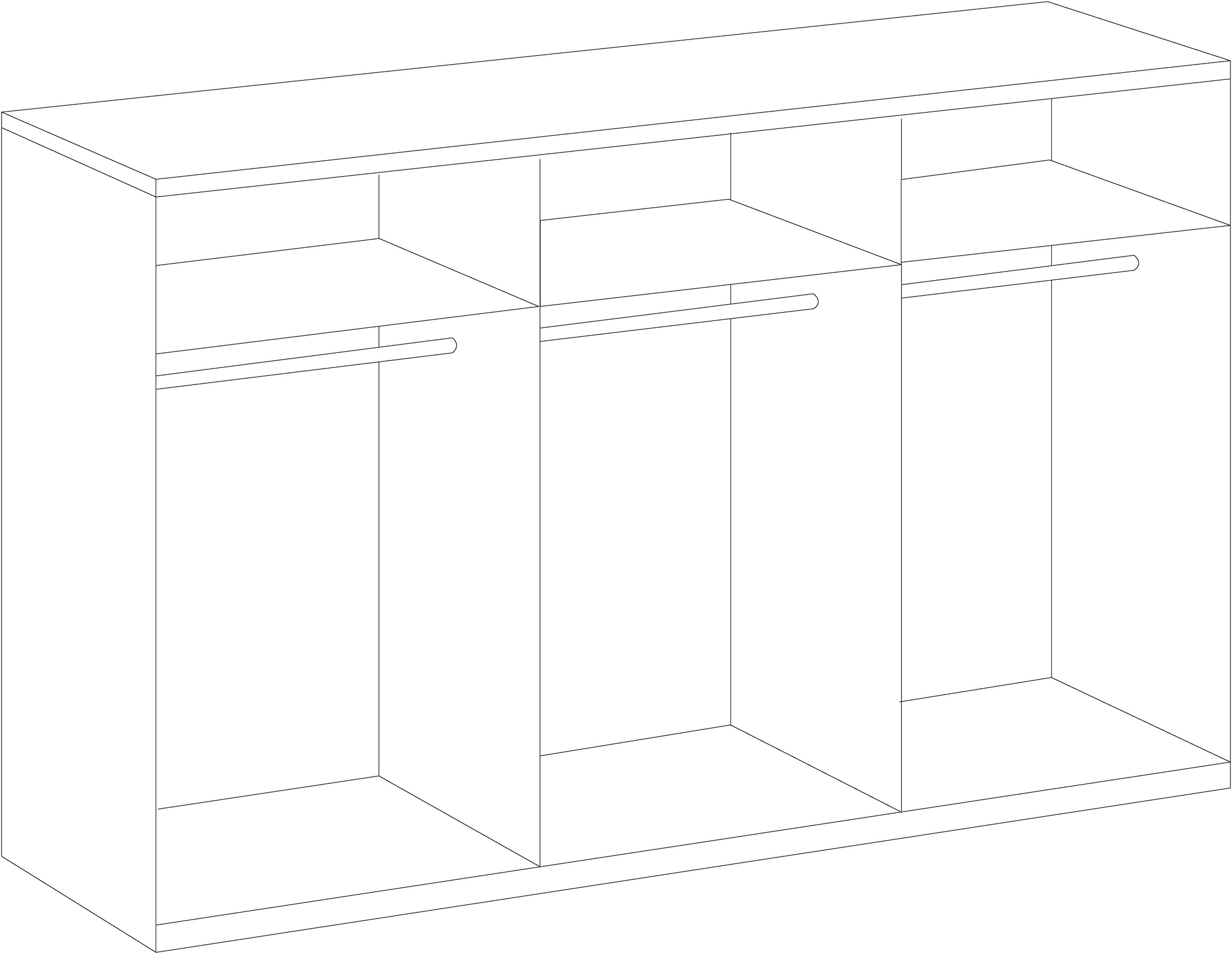 Wimex Kleiderschrank »New York«, in vielen Breiten, 208 oder 236cm hoch