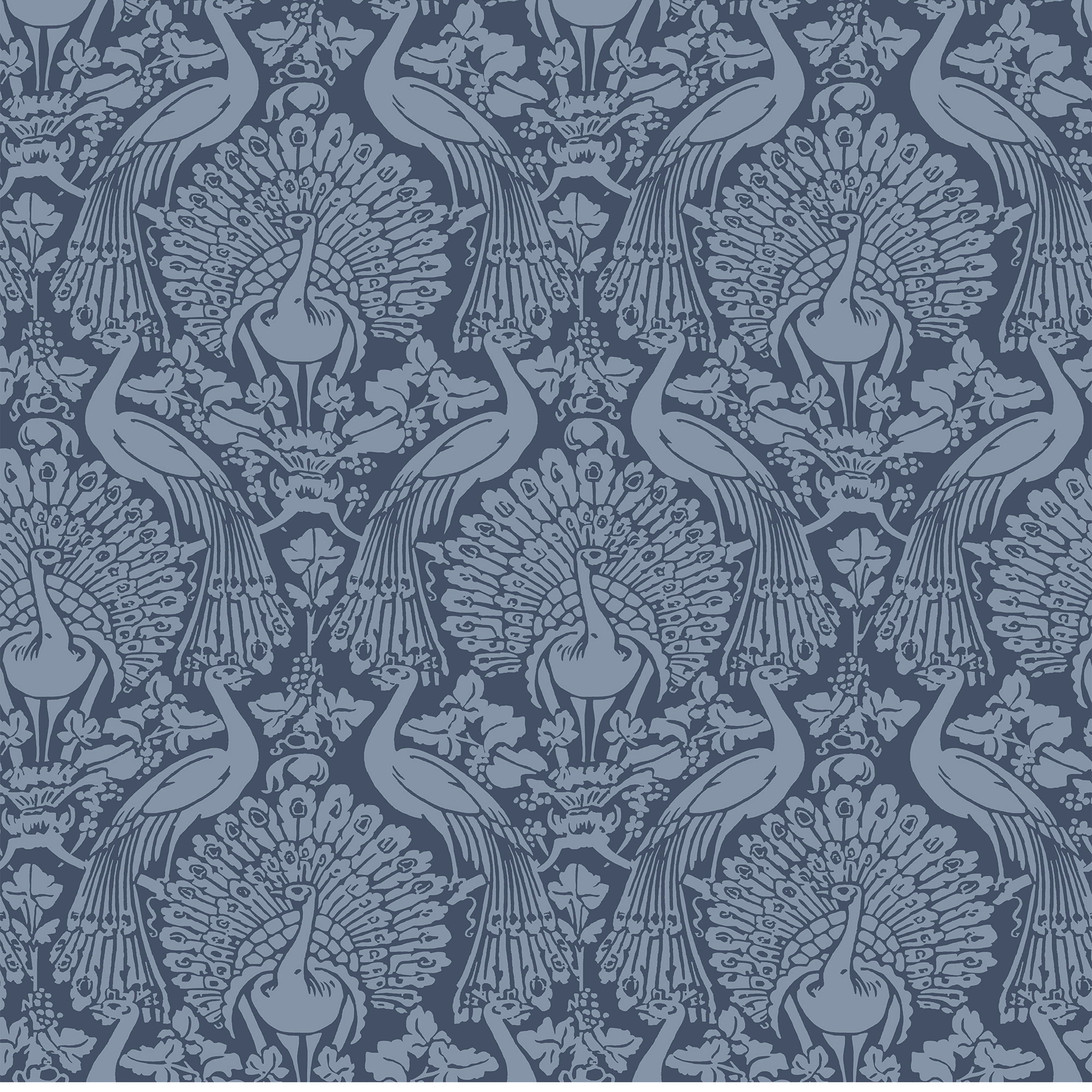 Laura Ashley Vliestapete "Laura Ashley Peacock Damask Dusky Seaspray Vliestapete" Glatt Laura Ashley Peacock Damask Dusky Seaspray Vliestapete
