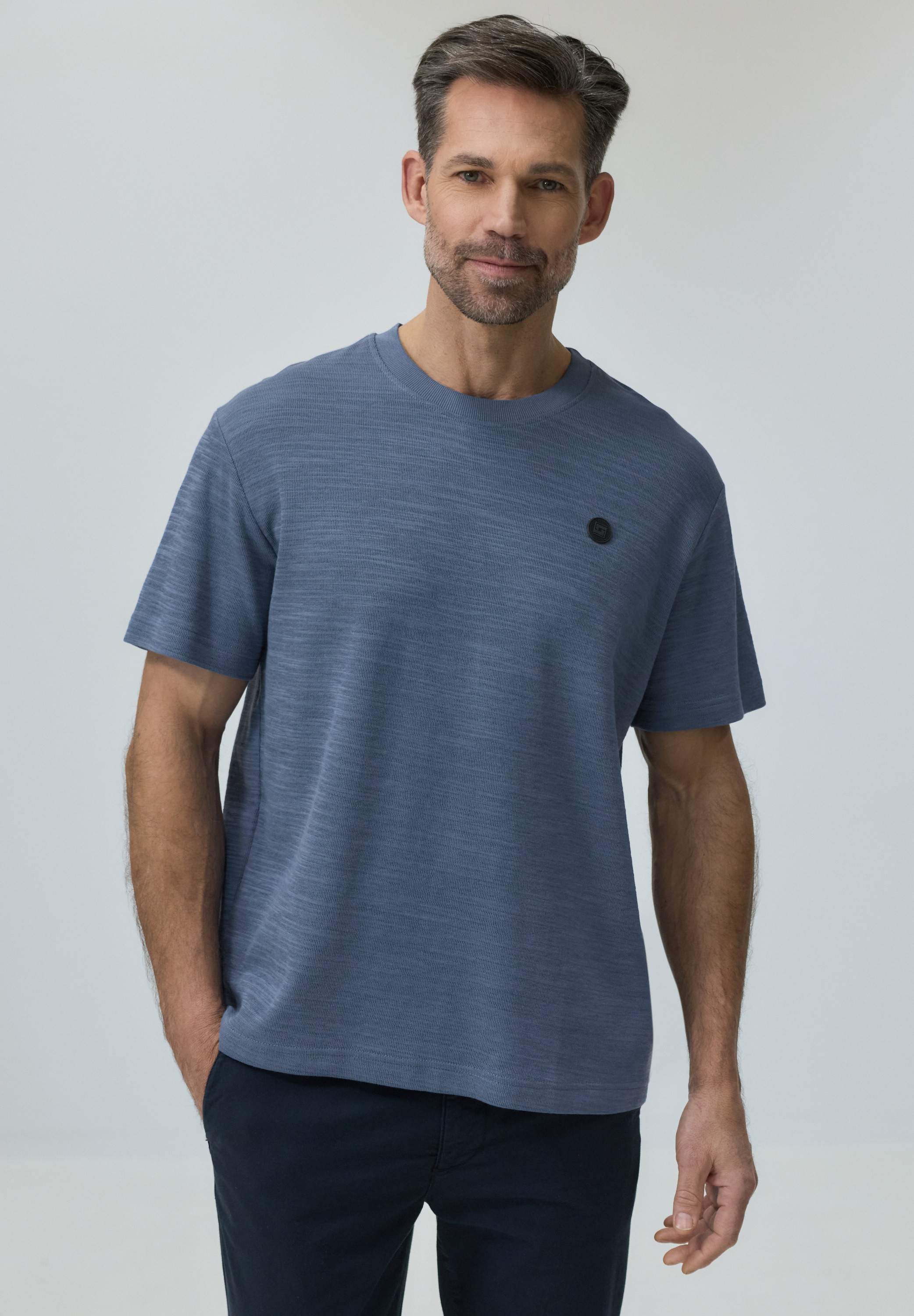 STREET ONE MEN T-Shirt mit Rundhalsausschnitt