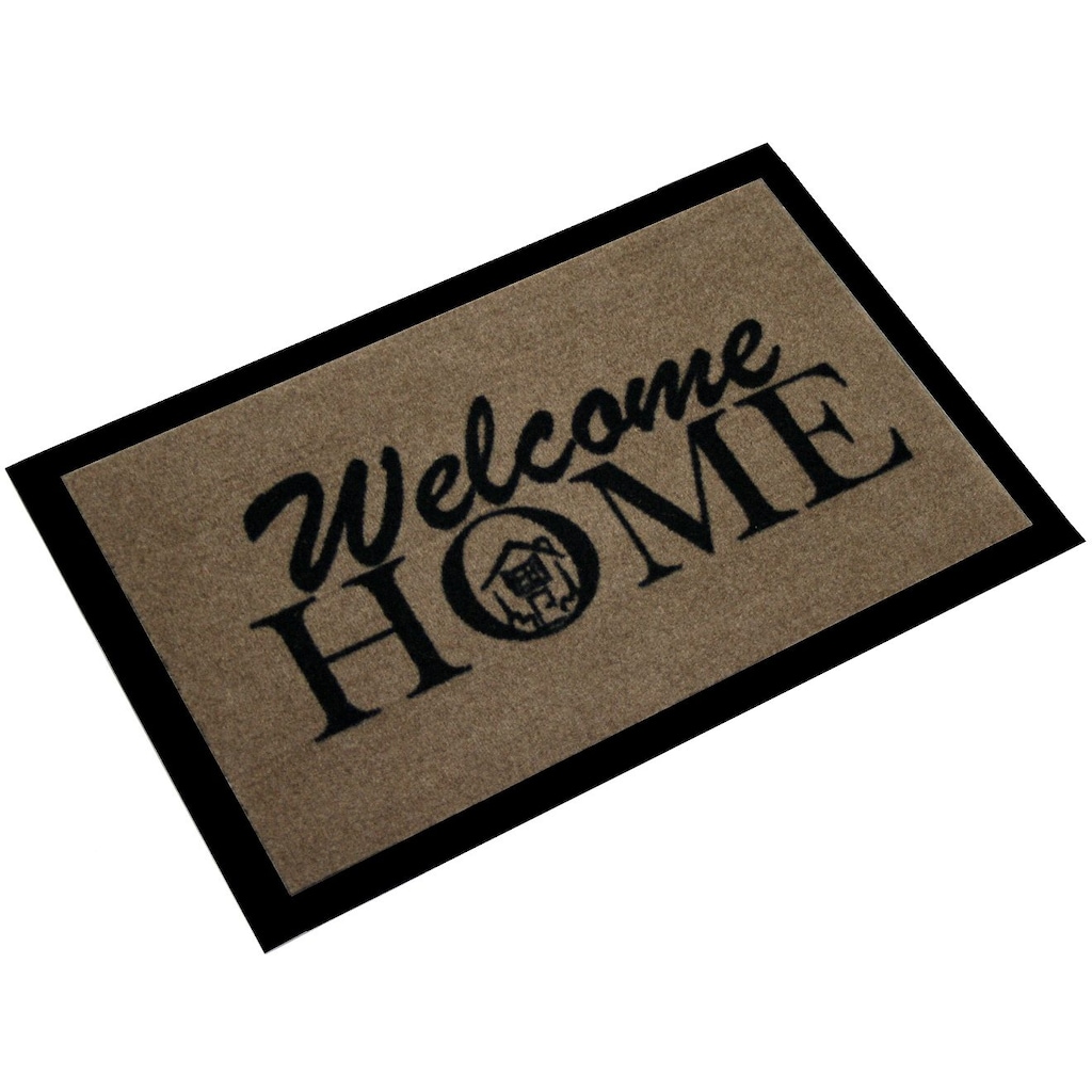 HANSE Home Fußmatte »Welcome Home«, rechteckig, mit Spruch, Schrift Design, waschbar, Robust, Eingang, Rutschfest