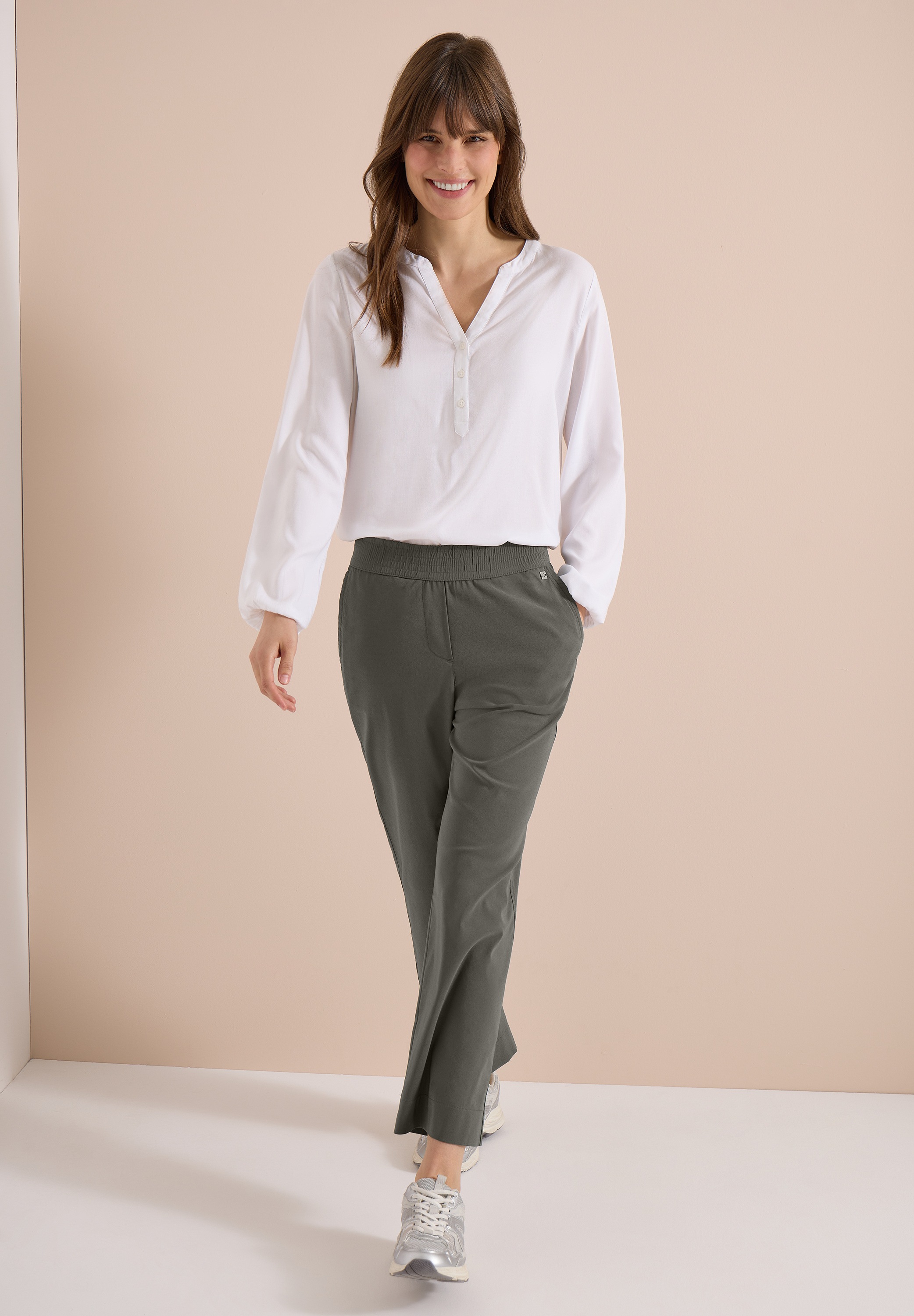 Cecil Stoffhose  High Waist