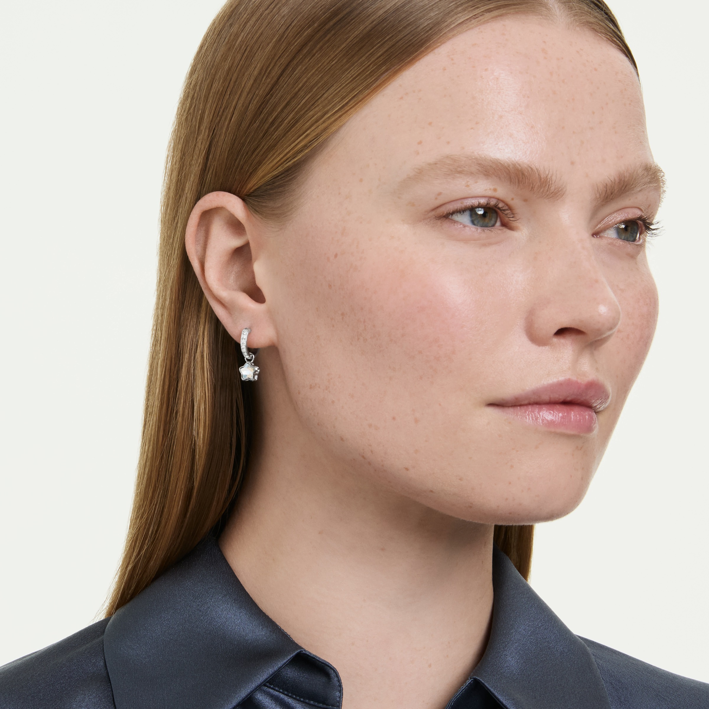 Swarovski Paar Creolen »Schmuck Geschenk CHROMA Ohrringe« mit Swarovski® Kristall - Einhänger abnehmbar