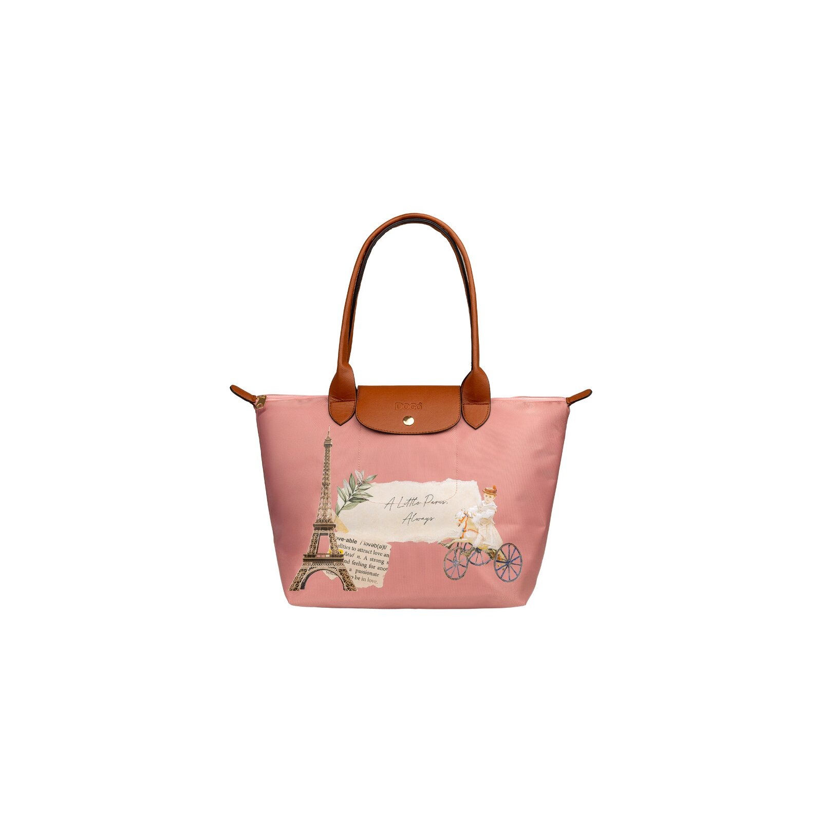 DOGO Handtasche »Fontana Shopper-Tasche A Little Paris Always Damen« Handgefertigt