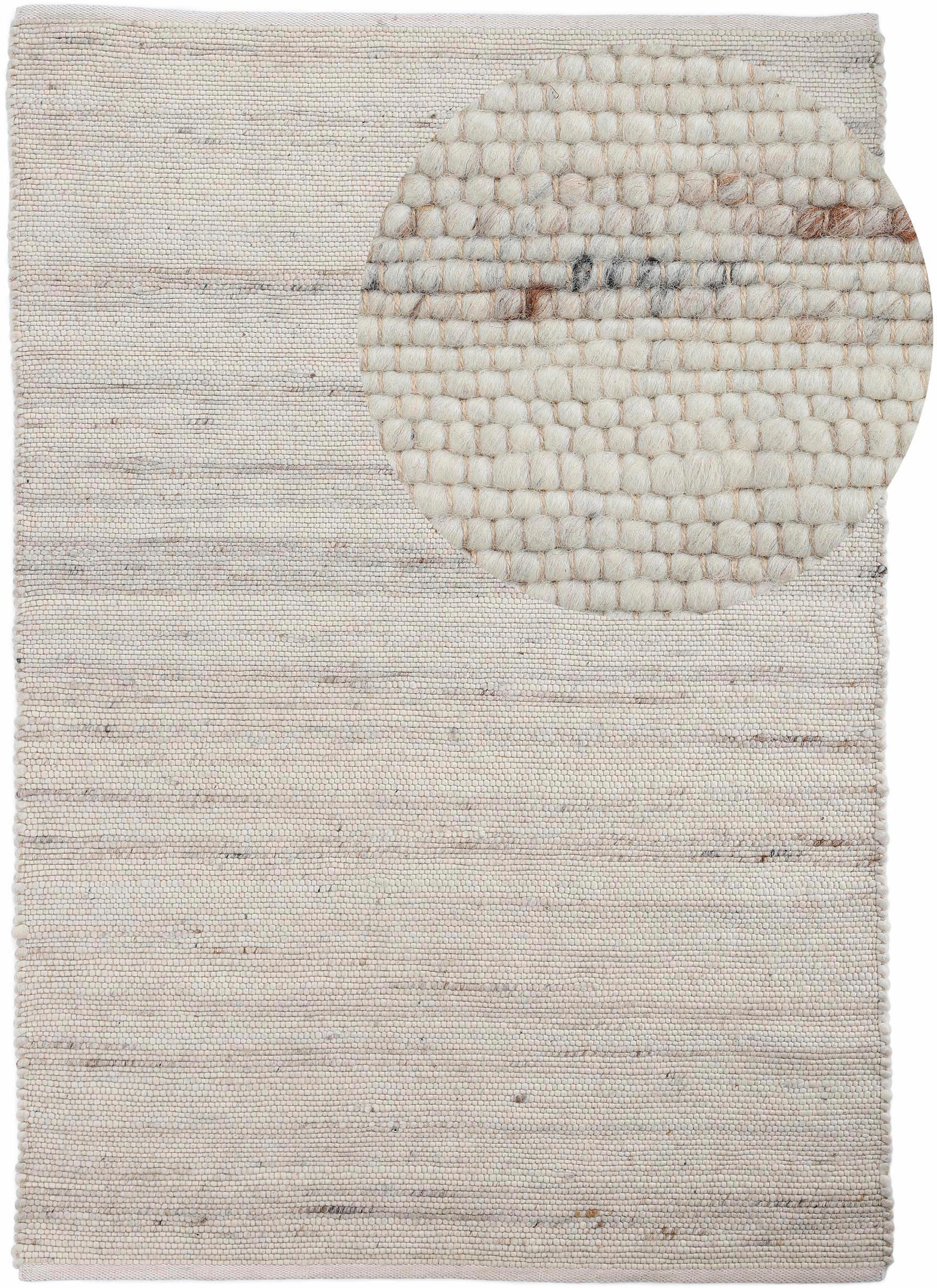 carpetfine Wollteppich "Passau Handwebteppich" rechteckig 10 mm Höhe Naturfaser, Wolle, handgewebter Wendeteppich, Schlafzimmer, Wohnzimmer