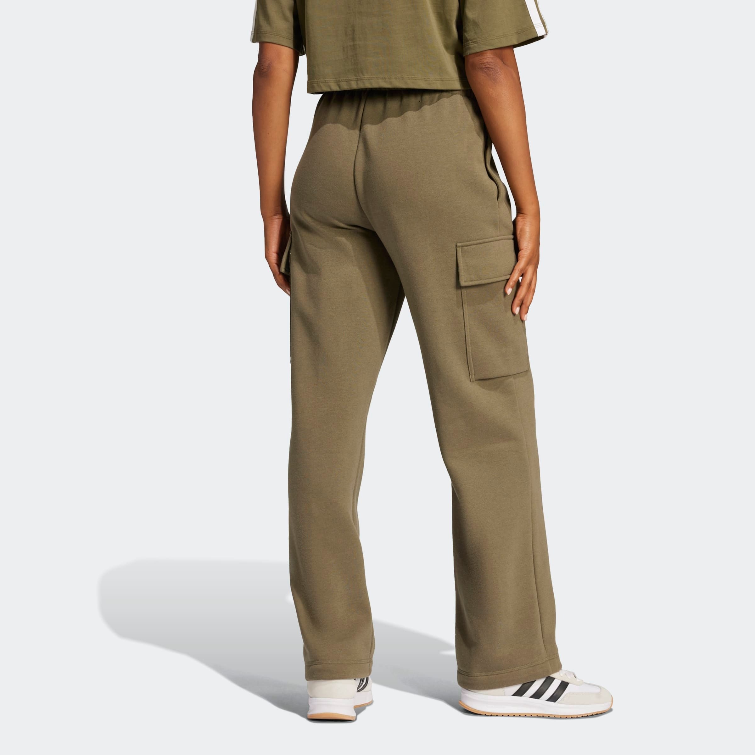 adidas Sportswear Sporthose "ESSENTIALS LINEAR" Cargohose mit flauschiger I günstig online kaufen