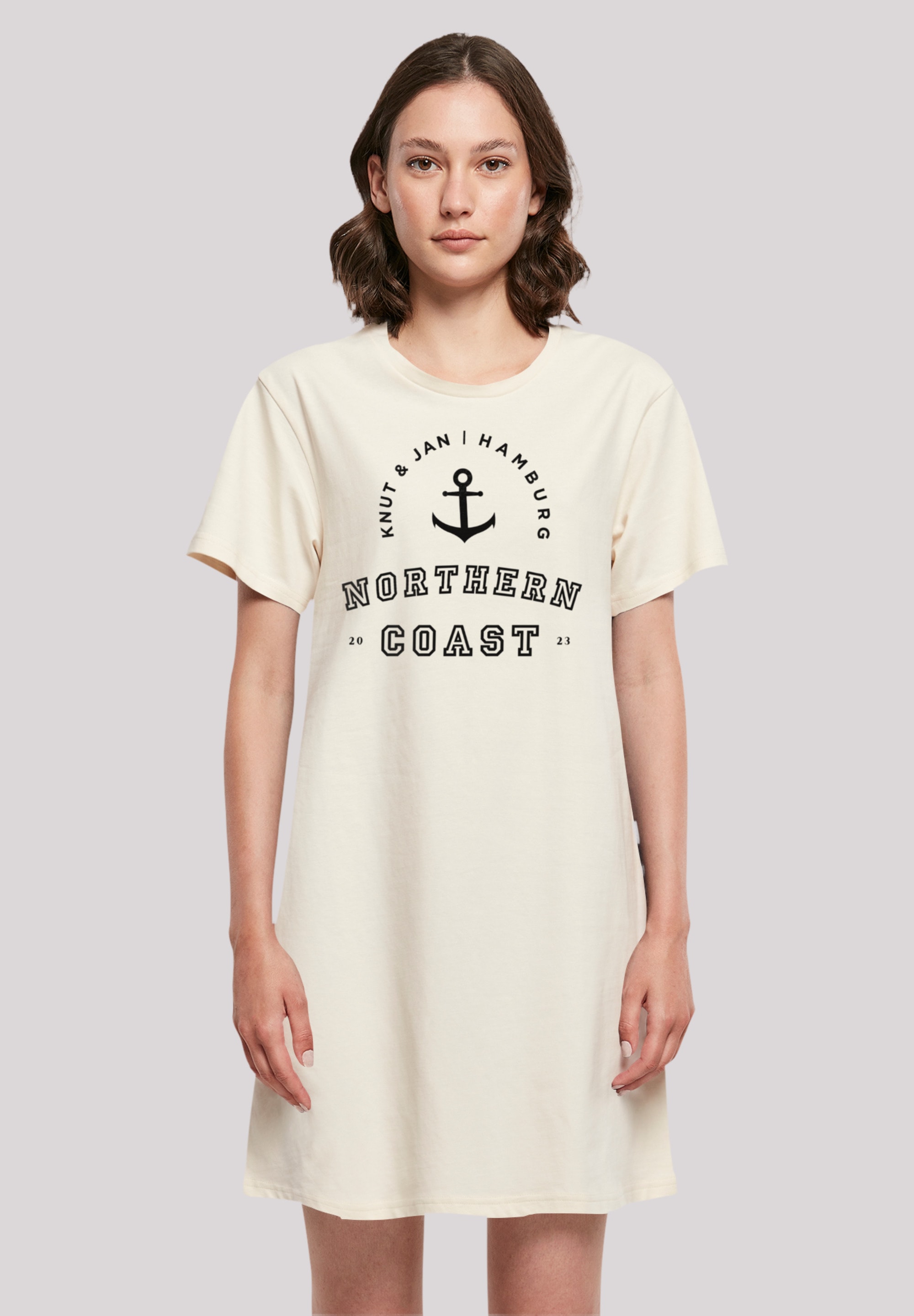 Shirtkleid »Northern Coast Nordsee Knut & Jan Hamburg«, Print