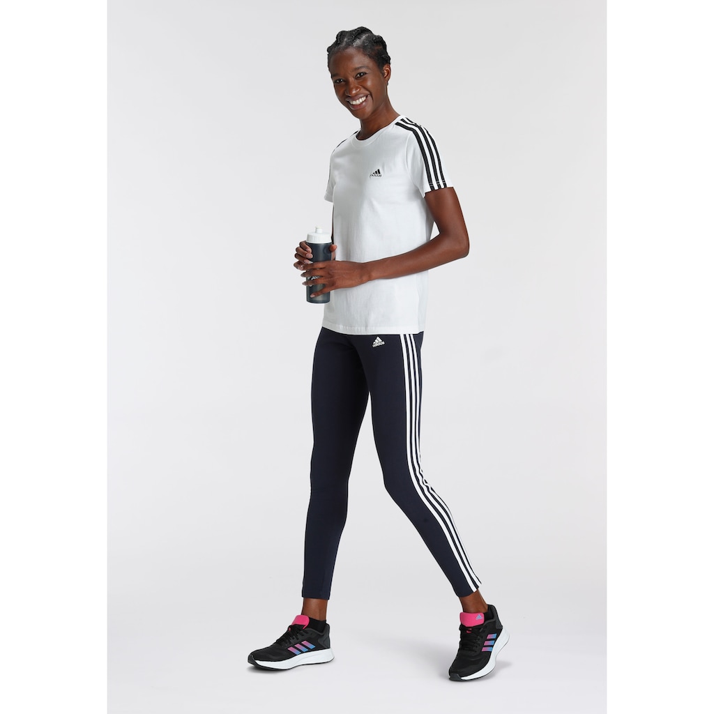 adidas Sportswear T-Shirt »LOUNGEWEAR ESSENTIALS SLIM 3-STREIFEN«