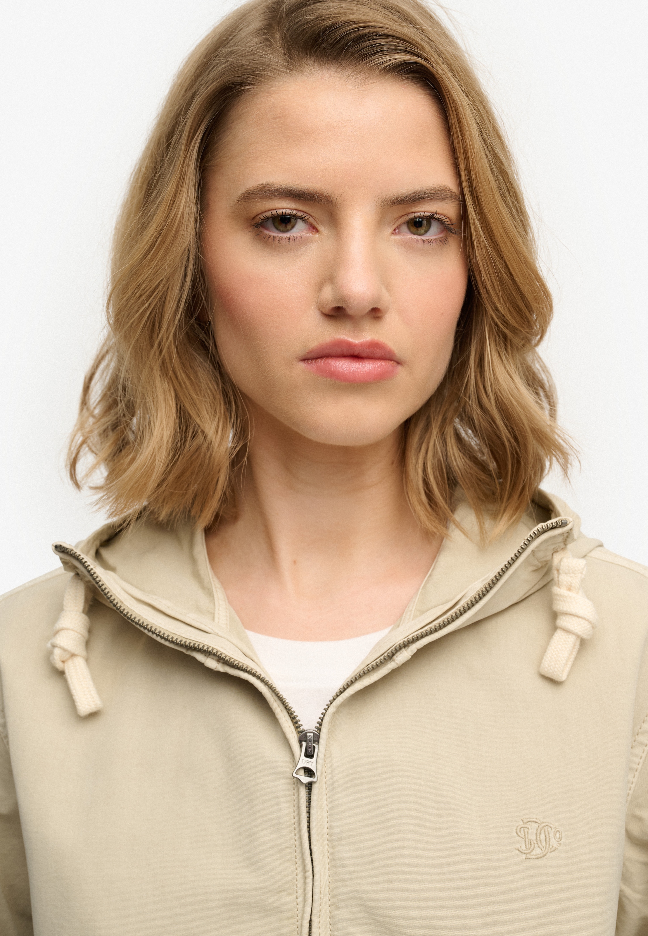 Superdry Parka »HOODED WASHED TWILL JKT« mit Kapuze aus Baumwolle, Relaxed Fit, mit Reißverschluss
