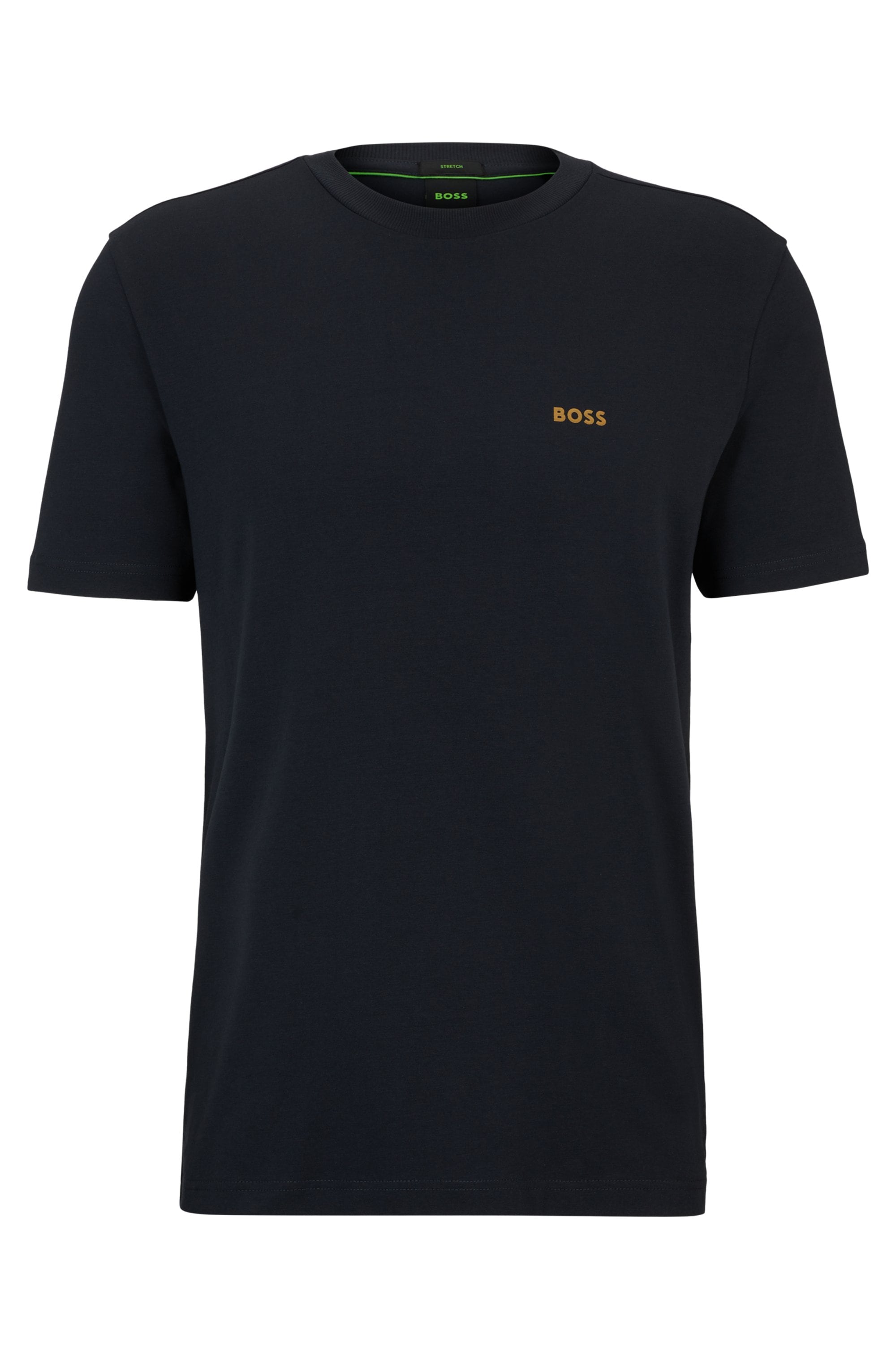 BOSS GREEN Rundhalsshirt "Tee", mit gummiertem Kontrast-Logo günstig online kaufen