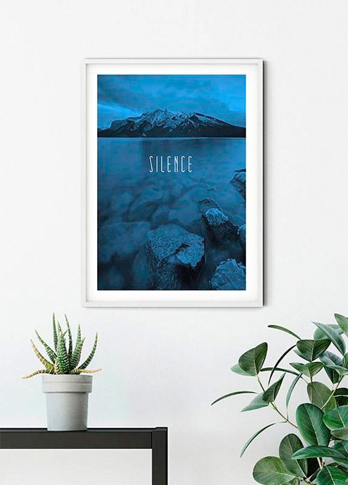 Blue«, | Wohnzimmer Silence Natur, Poster (1 Schlafzimmer, St.), Kinderzimmer, »Word BAUR Lake Komar