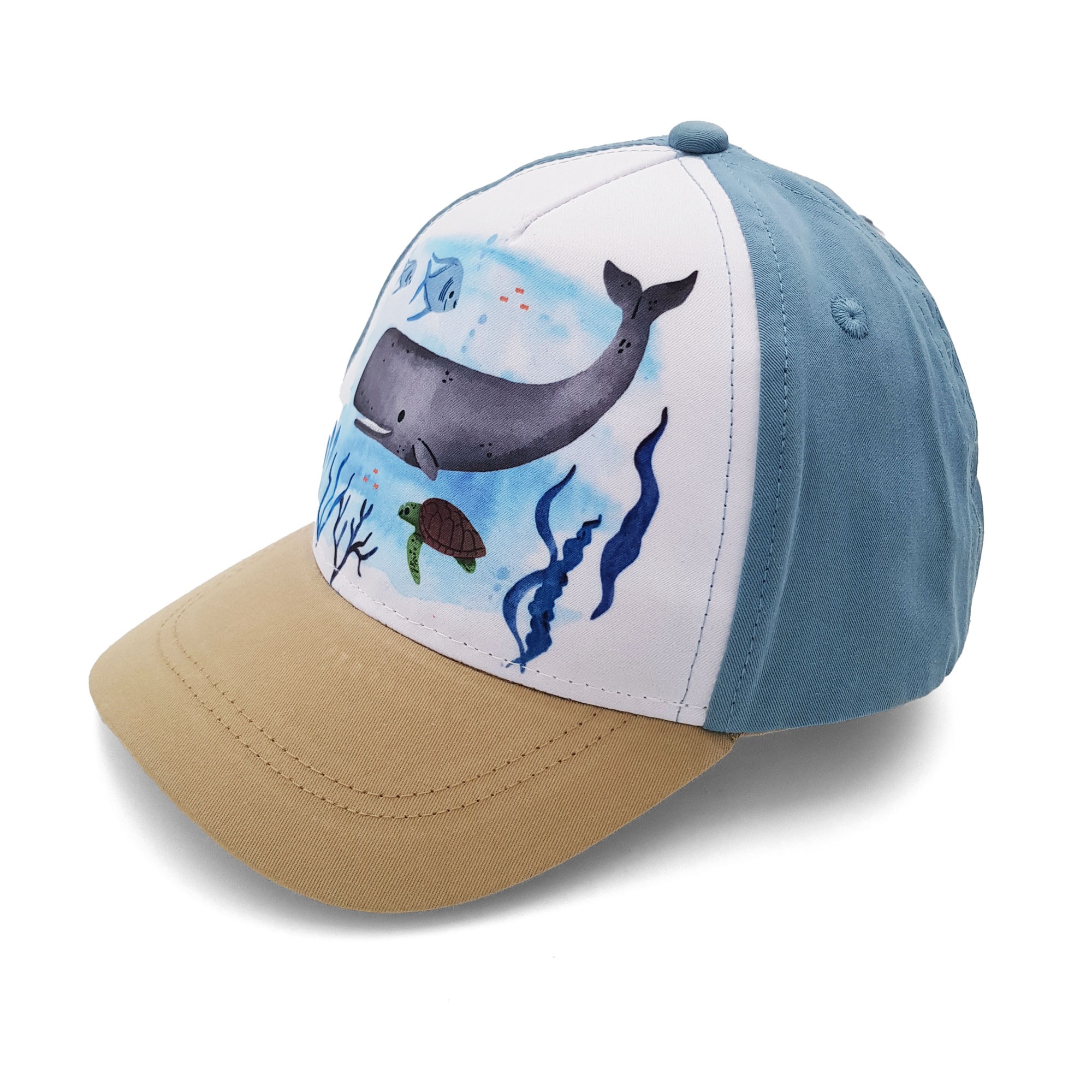 MAXIMO Jungen Baseball Capblau washed, Gr. 49, Canvas, Obermaterial: 75% Baumwolle, 25% Polyester, Caps