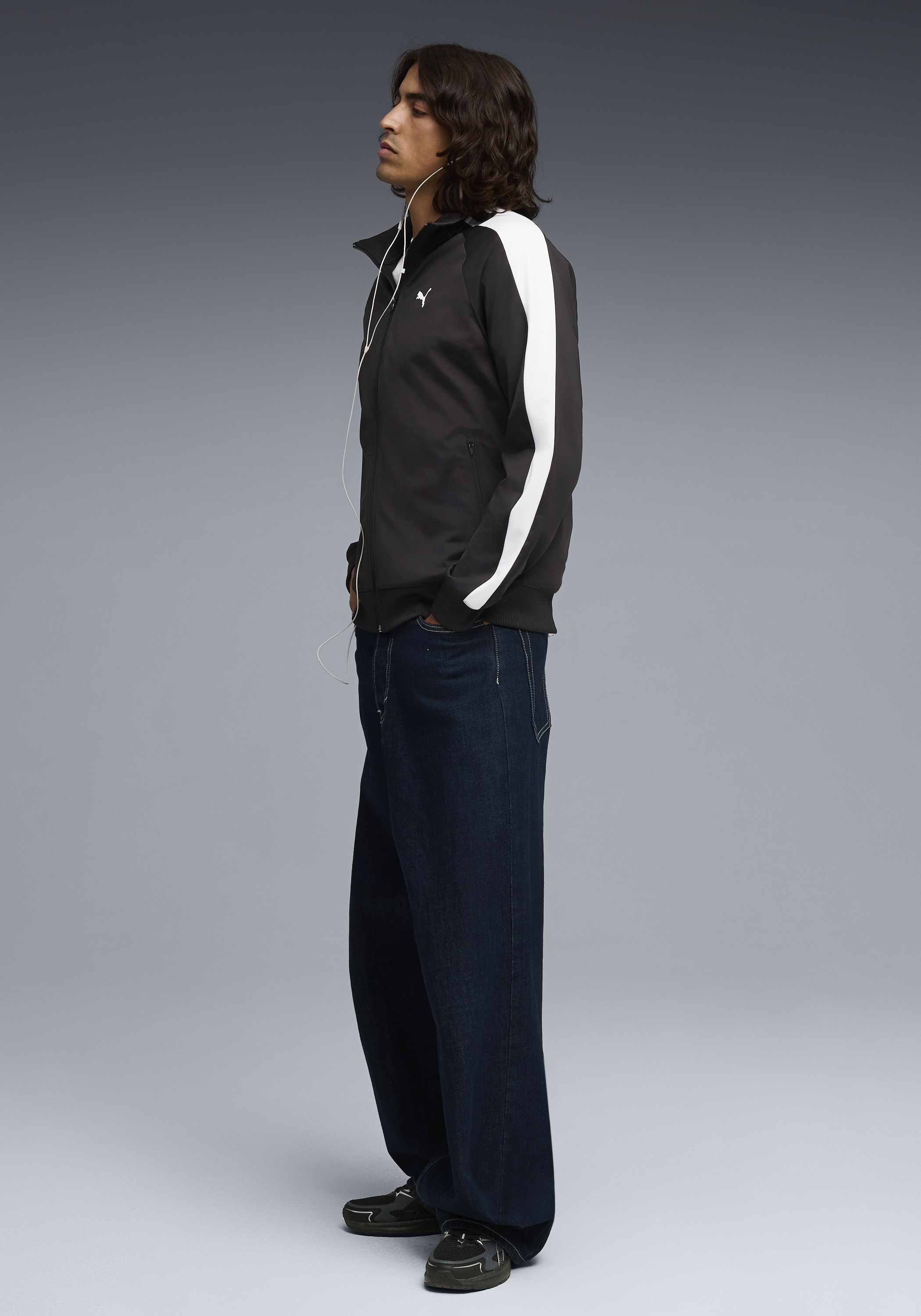 Thumbnail - PUMA Trainingsjacke "T7 FOUNDATION POLY TRACK JACKET" ohne Kapuze ohne Kapuze, mit Reißverschlusstasche, Regular Fit