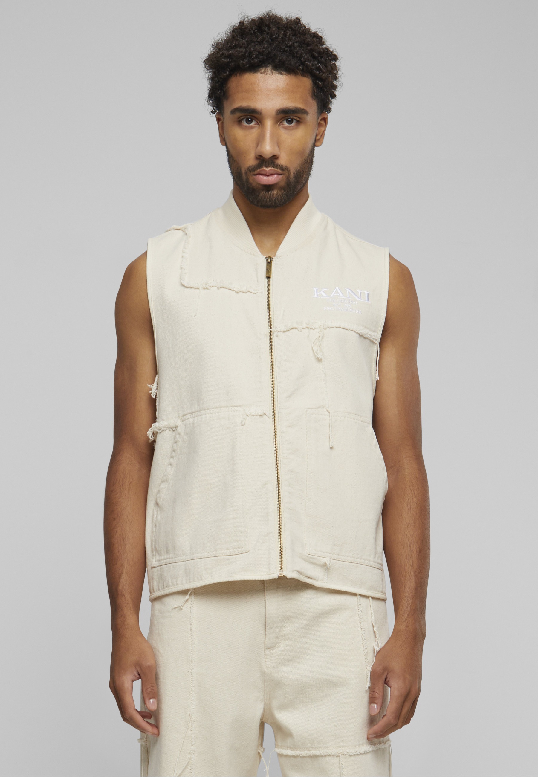 Karl Kani Steppweste »Karl Kani Herren KM241-011-1 Karl Kani Retro Patchwork Vest« 1 Stk.