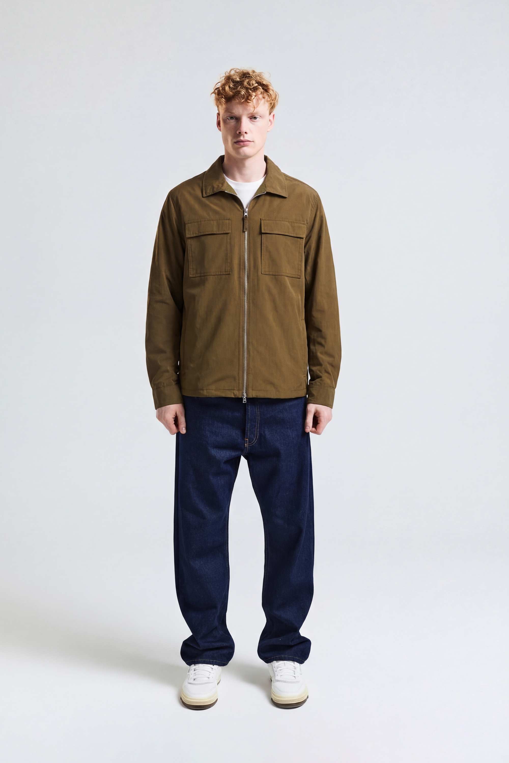 Aquascutum Active Wolljacke »STRETCH OVERSHIRT Herren« ohne Kapuze Hemdjacke Herren, leichte Jacke, Überhemd, Wetterjacke, Sale