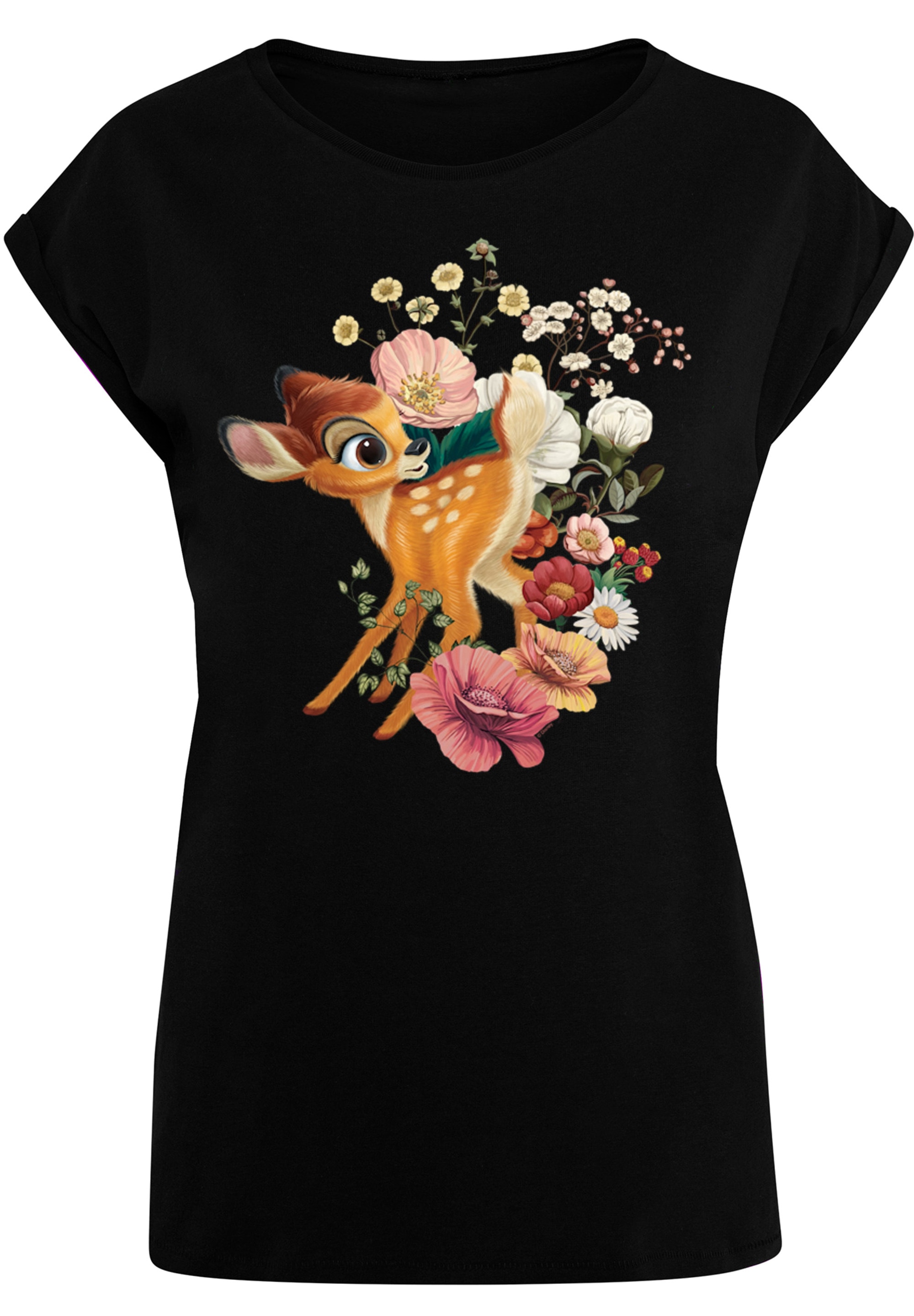 F4NT4STIC T-Shirt »PLUS SIZE Bambi Meadow«, Print