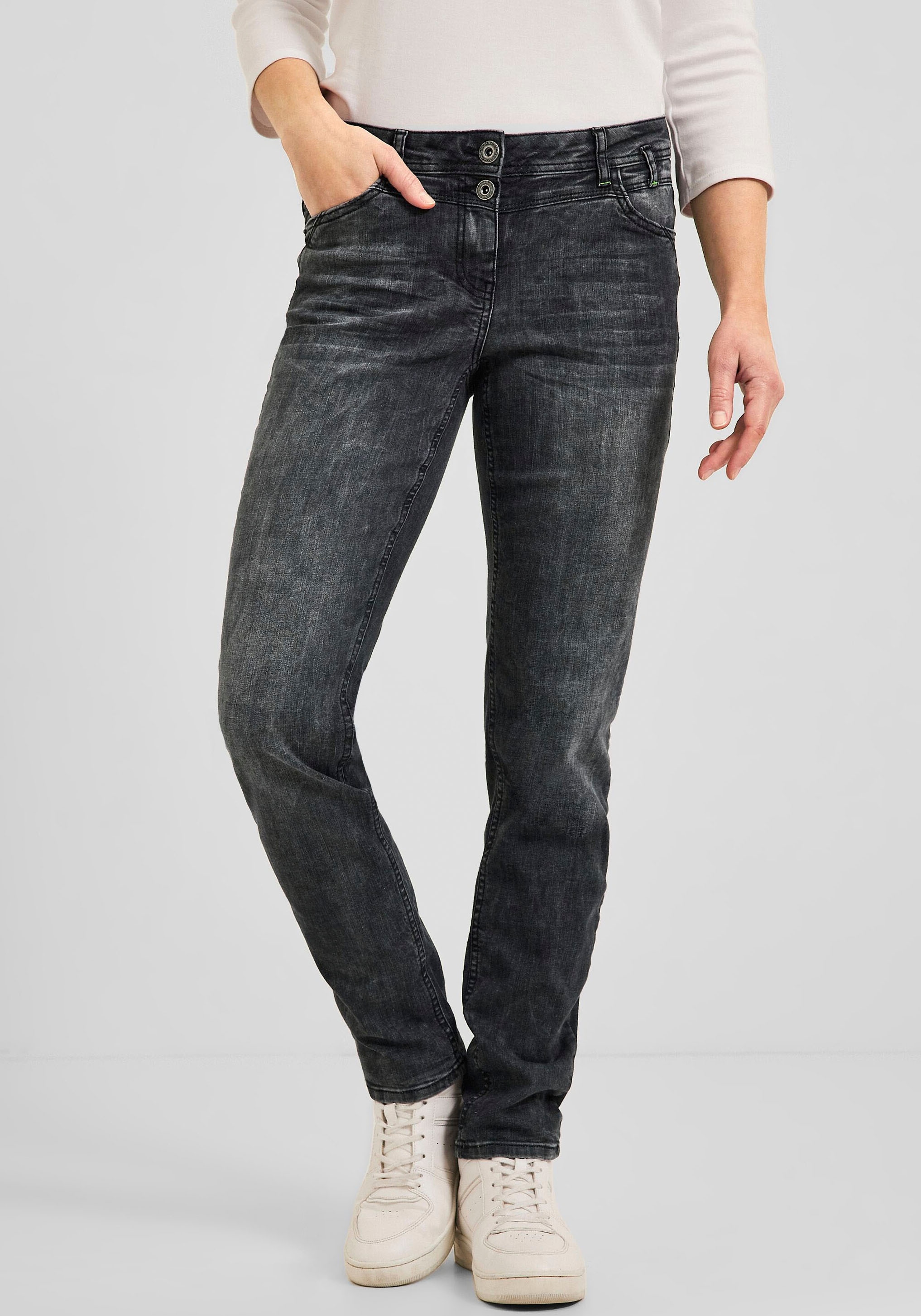 Cecil Loose-fit-Jeans »STYLE SCARLETT«, BAUR Used in bestellen online Optik 