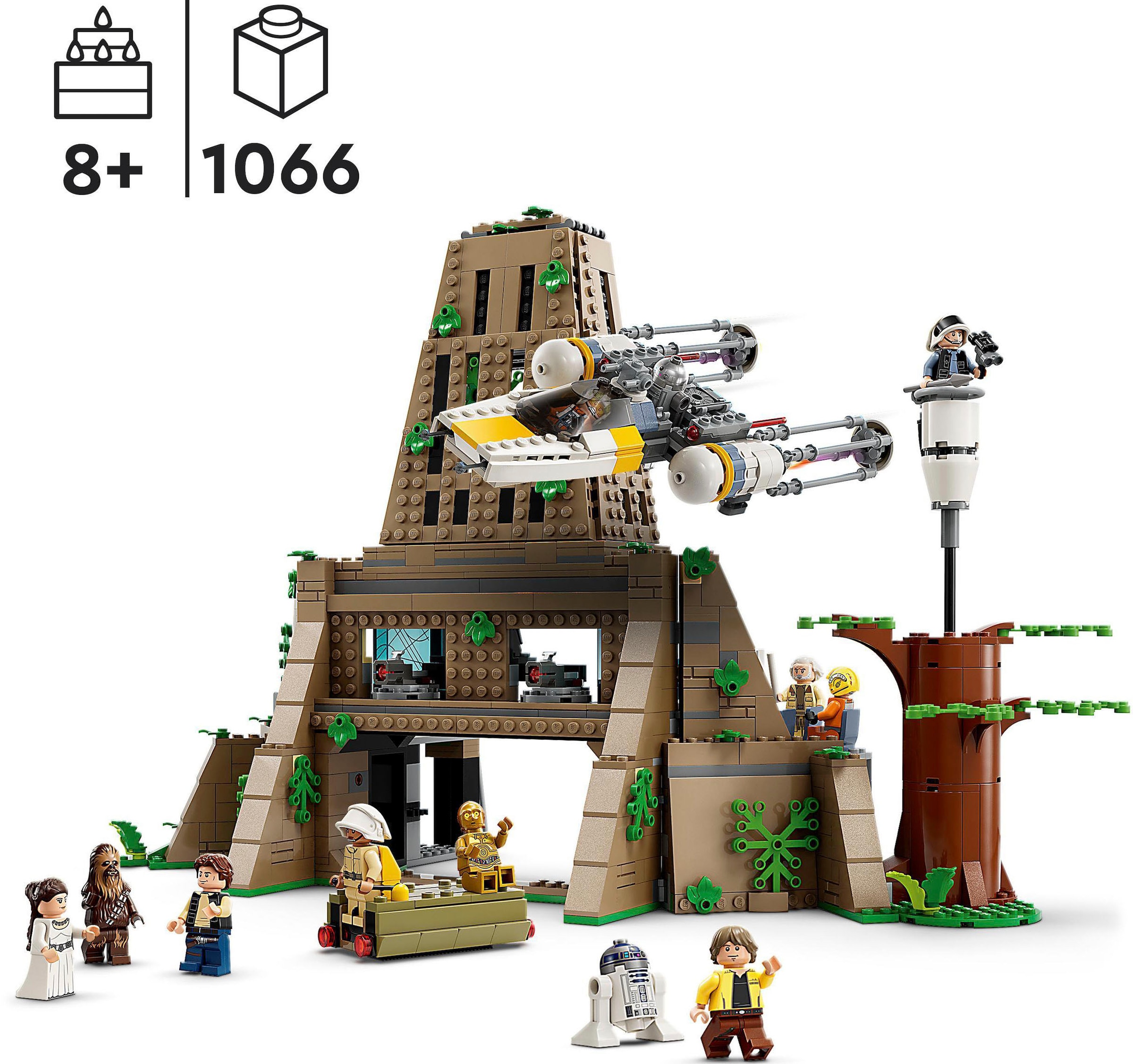 LEGO® Konstruktionsspielsteine »Rebellenbasis auf Yavin 4 (75365), LEGO® Star Wars«, (1066 St.), Made in Europe