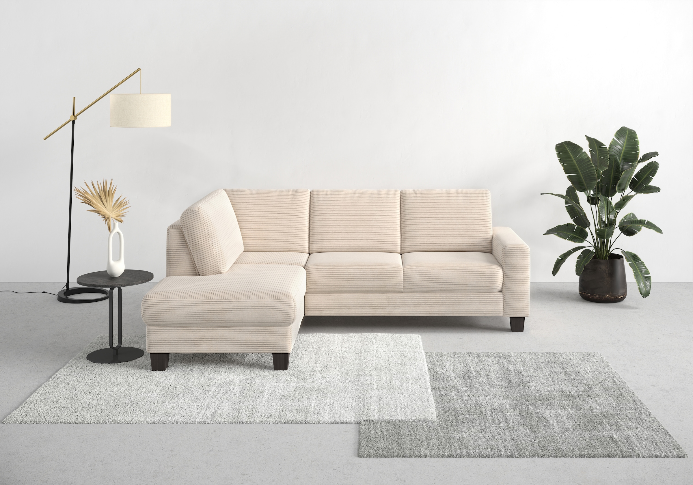 Home affaire Ecksofa "Summer L-Form", mit Ottomane, mit oder ohne Bettfunkt günstig online kaufen