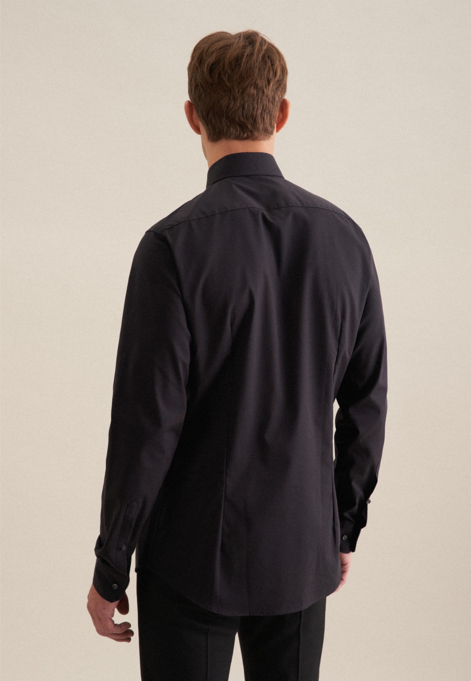 seidensticker Businesshemd »Schwarze Rose«, Shaped Kentkragen Uni