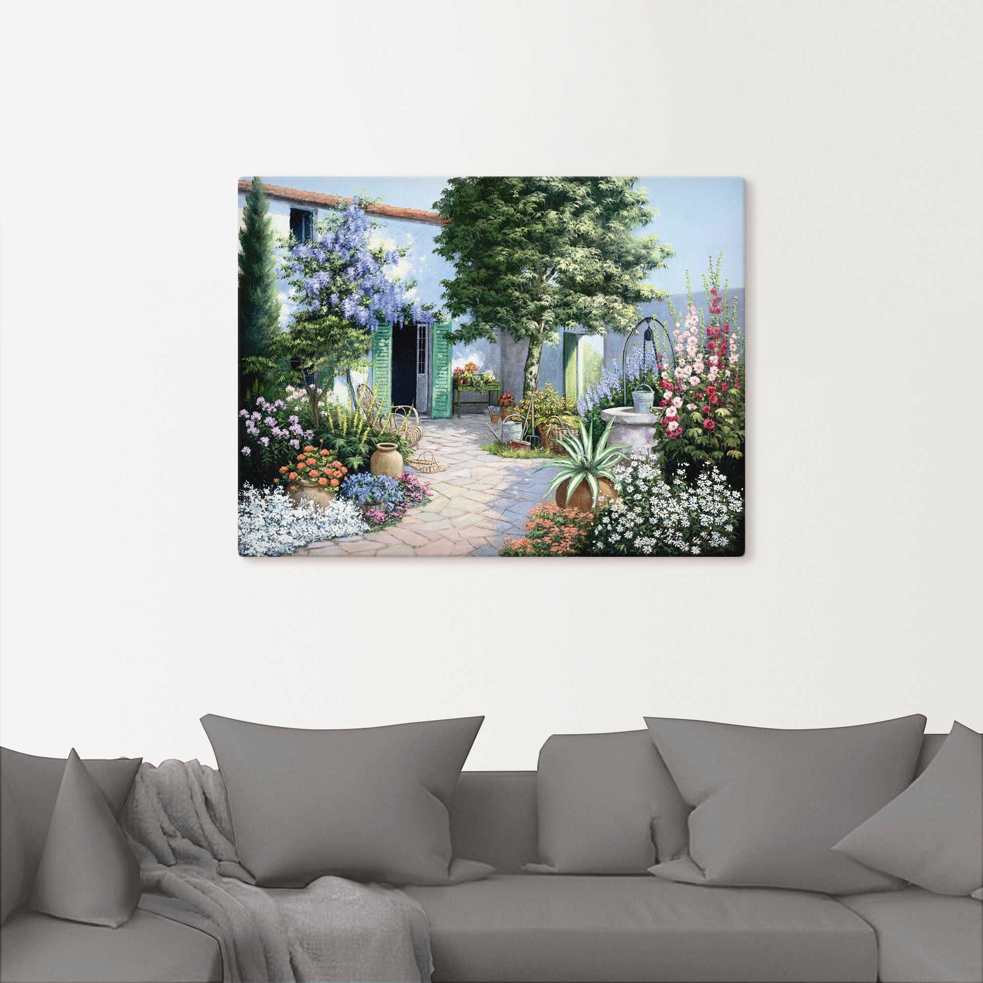 Artland Wandbild »Ein kleines Paradies«, Garten, (1 St.), als Leinwandbild, Poster in verschied. Größen