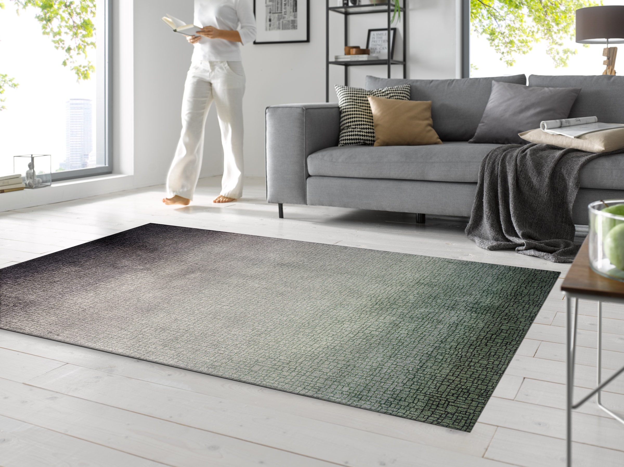 wash+dry by Kleen-Tex Teppich »Calm Soul«, rechteckig, 9 mm Höhe