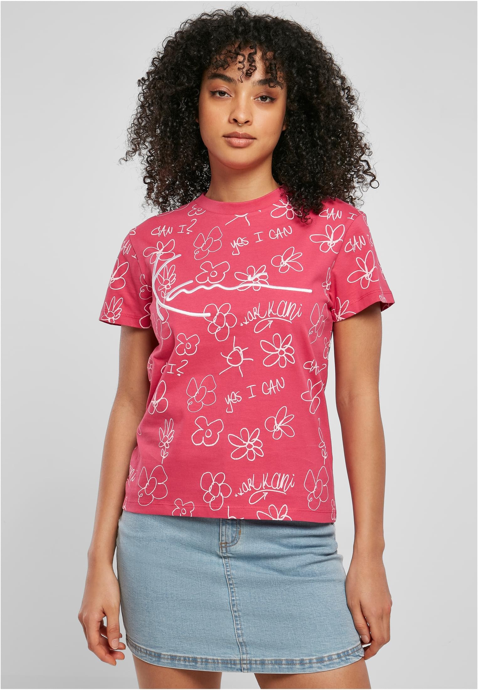 Karl Kani Langarmshirt "Karl Kani Damen Signature Flower Tee" 1 Stk. tlg. günstig online kaufen