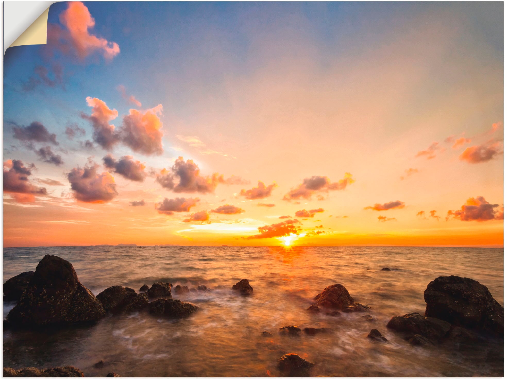 versch. bestellen Sonnenaufgang in Artland Wandbild & Wandaufkleber (1 »Sonnenuntergang«, | oder BAUR -untergang, Leinwandbild, Poster Größen St.), als Alubild,