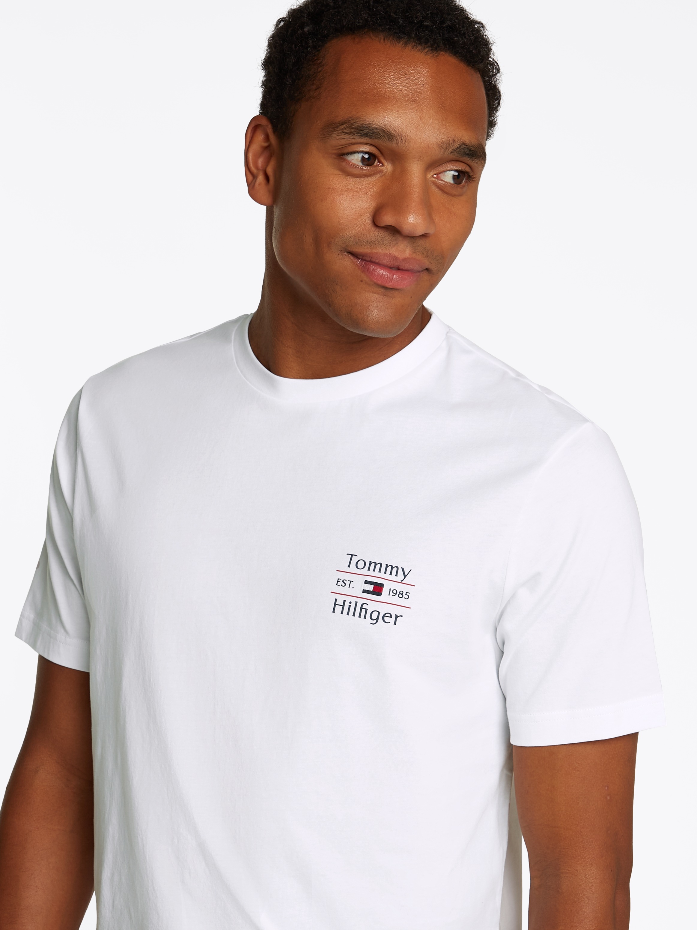 Tommy Hilfiger Rundhalsshirt "HILFIGER STACK TEE" günstig online kaufen