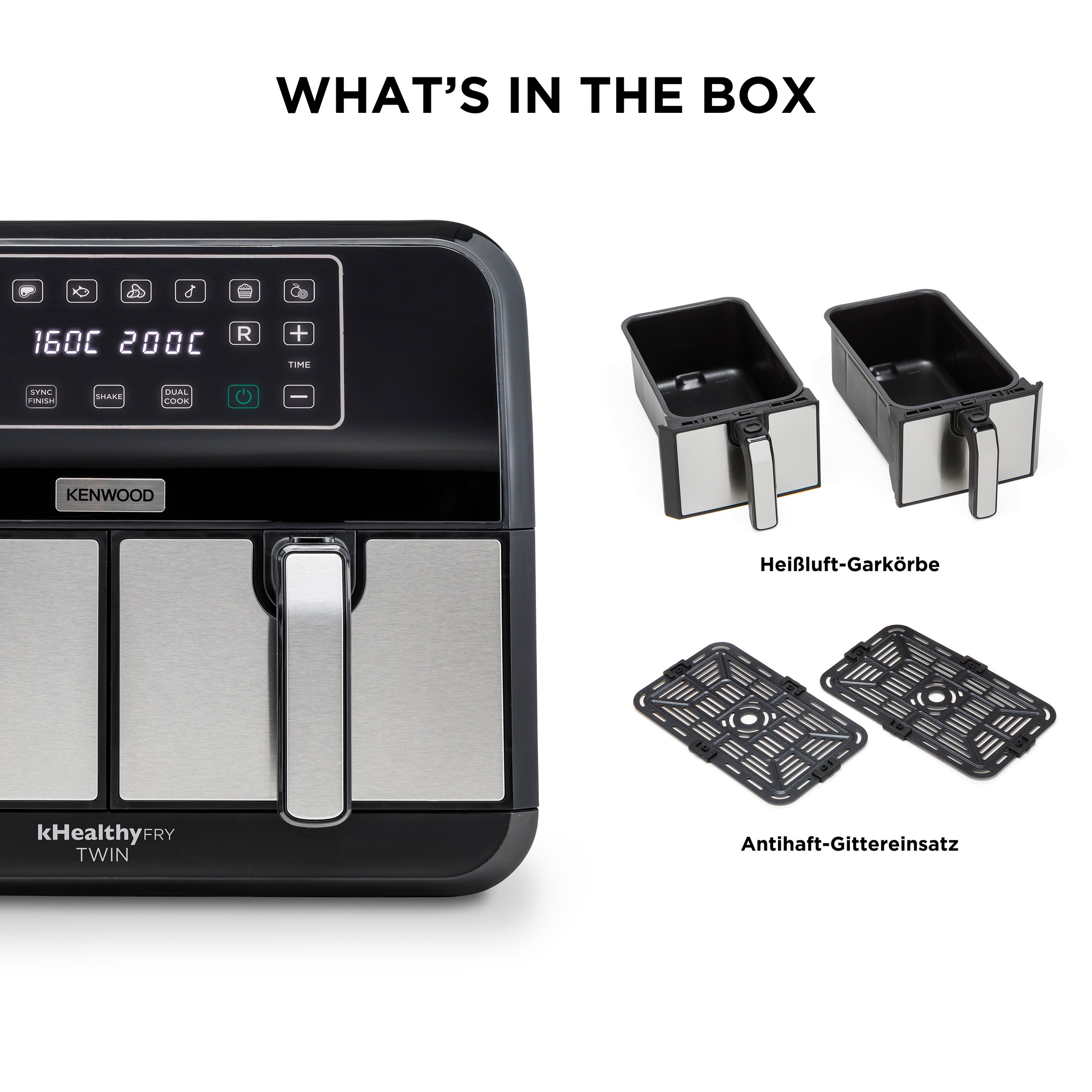 Kenwood Heißluftfritteuse "HFM20.000MB" 1700 W günstig online kaufen