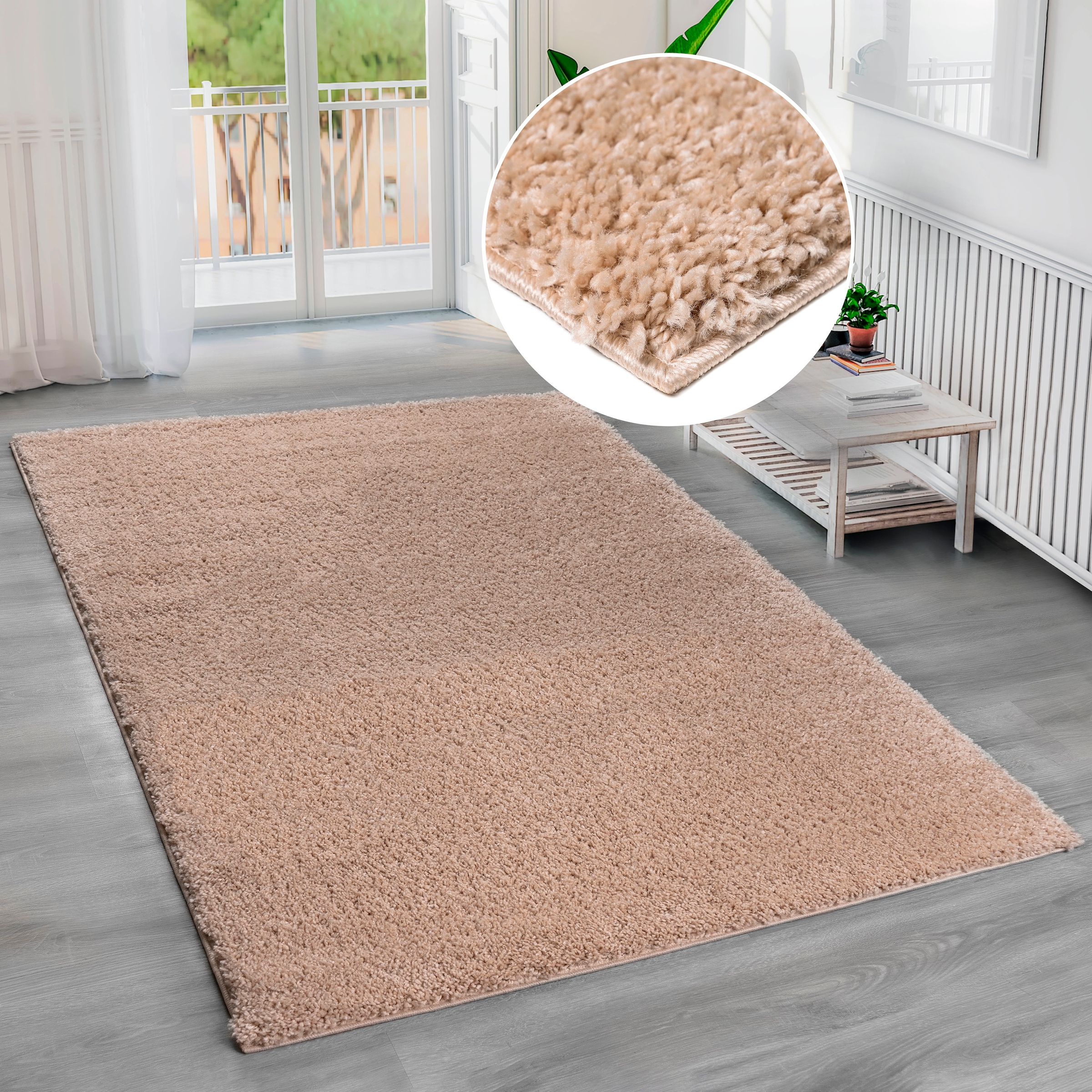 Bruno Banani Hochflor-Teppich "Shaggy Soft" rechteckig 30 mm Höhe gewebt, U günstig online kaufen