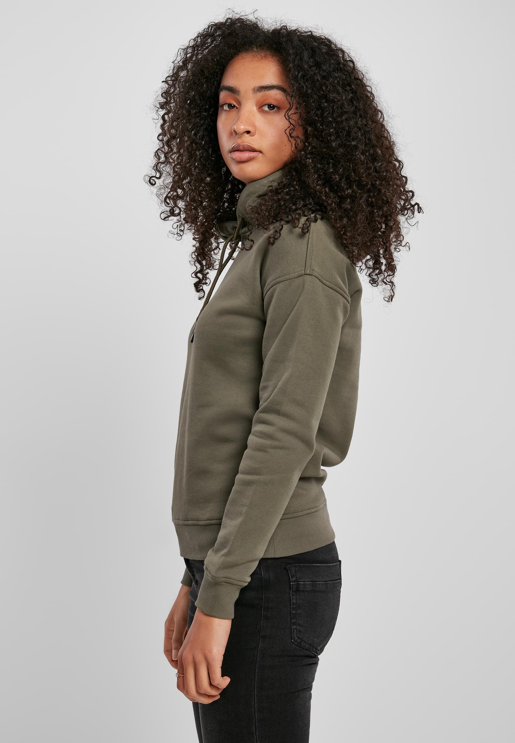URBAN CLASSICS Kapuzenpullover »Urban Classics Damen Ladies Organic Hoody«, (1 tlg.)