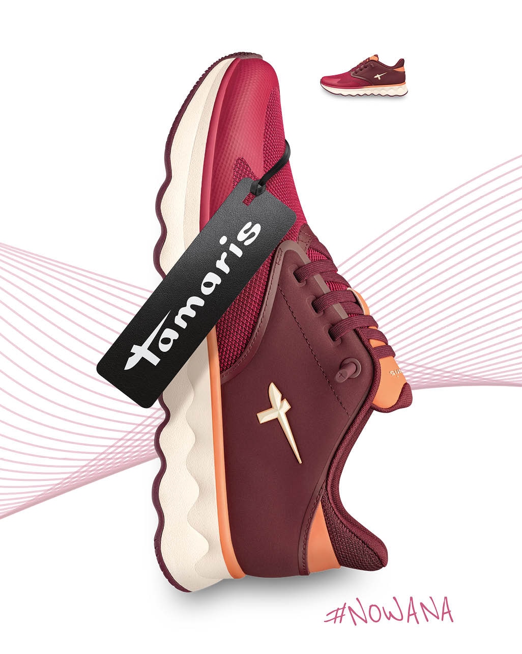 Tamaris Slip-On Sneaker »Nowana«, Freizeitschuh, Halbschuh, Slipper mit Ortholite-Ausstattung