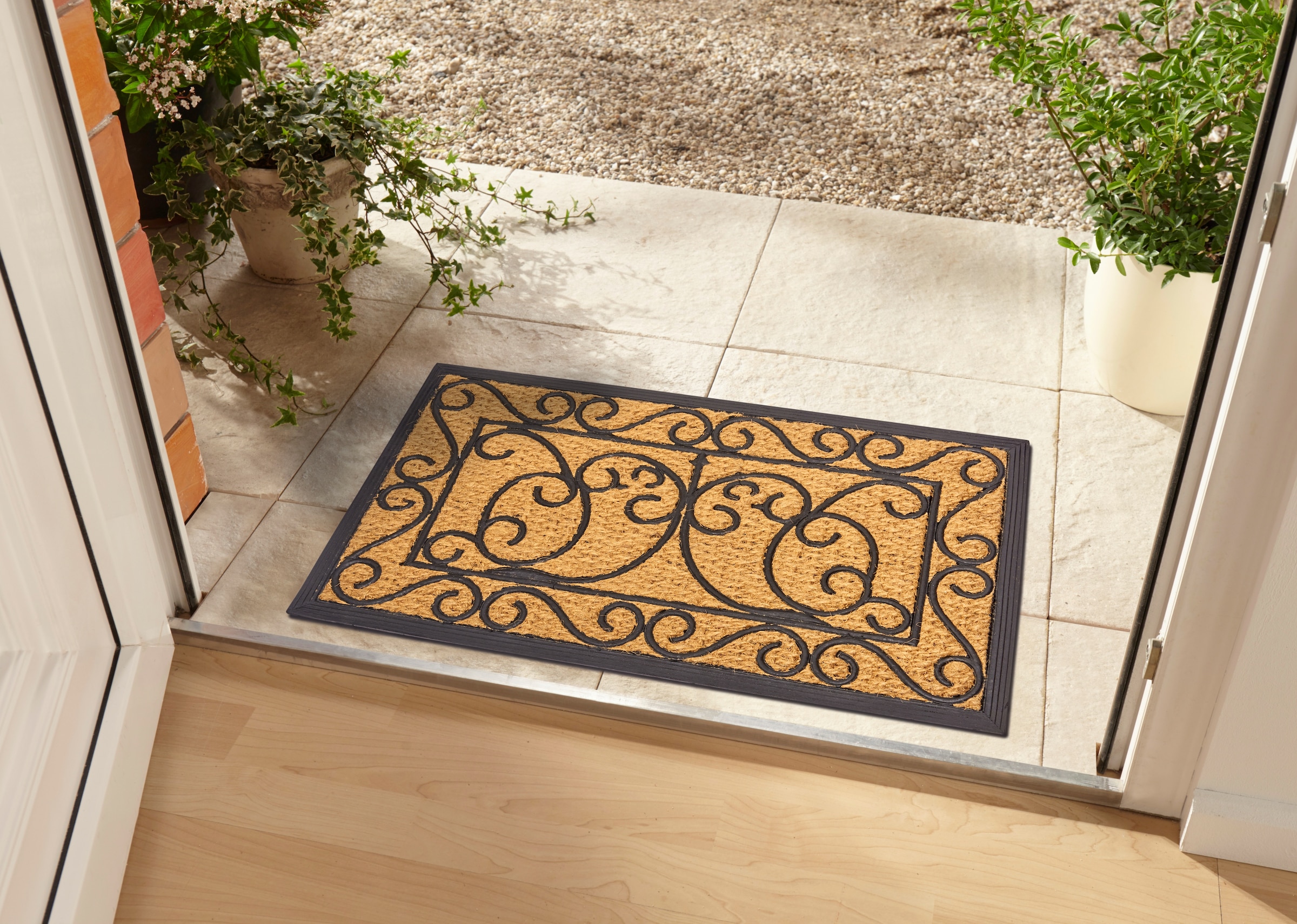 HANSE Home Fußmatte »Rechteckig, Türmatte«, rechteckig, 8 mm Höhe, Kokos, Gummi, Schmutzfangmatte, Outdoor, Rutschfest, Innen, Kokosmatte