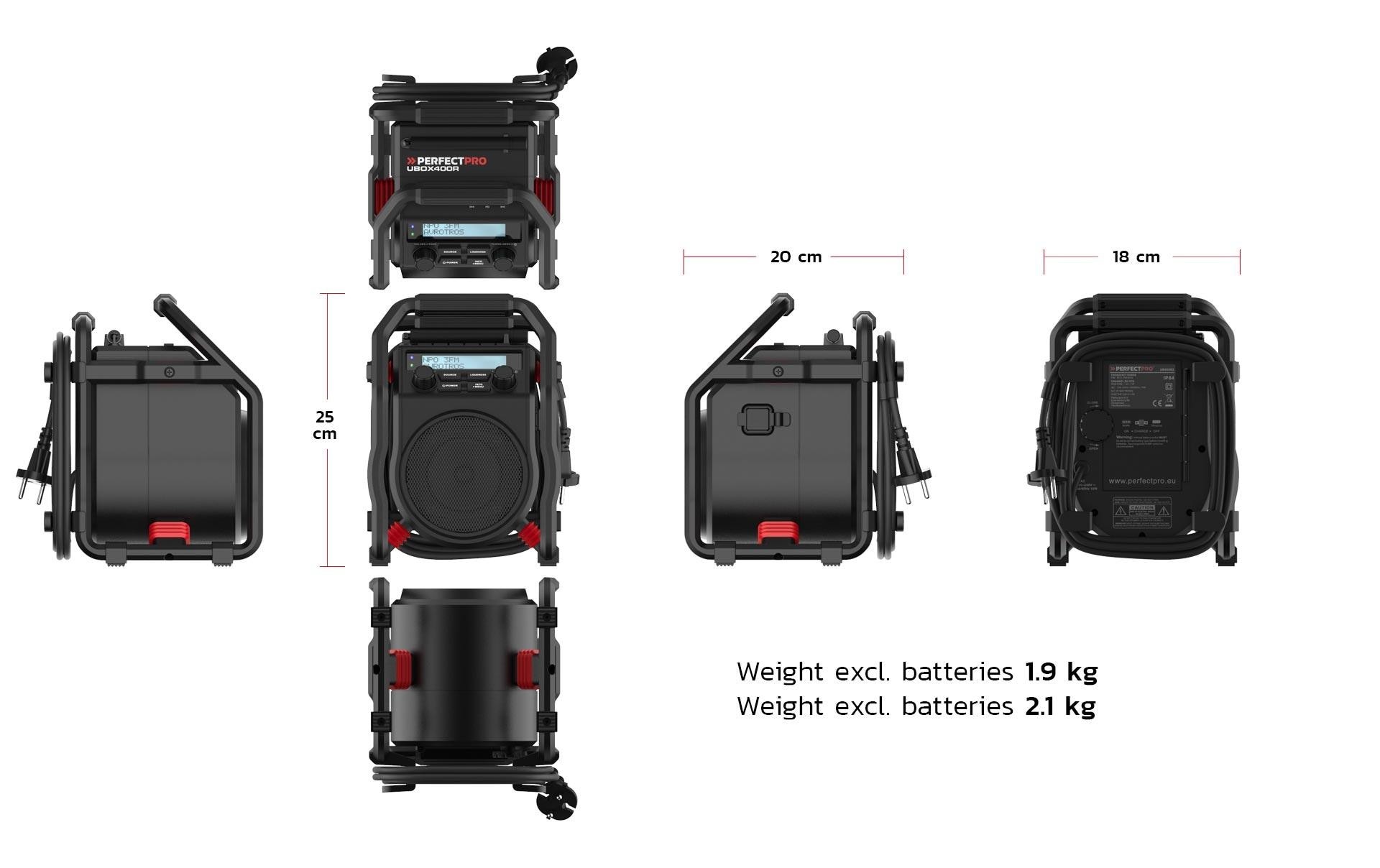 PerfectPro Digitalradio (DAB+) »UBOX 400R« ( )